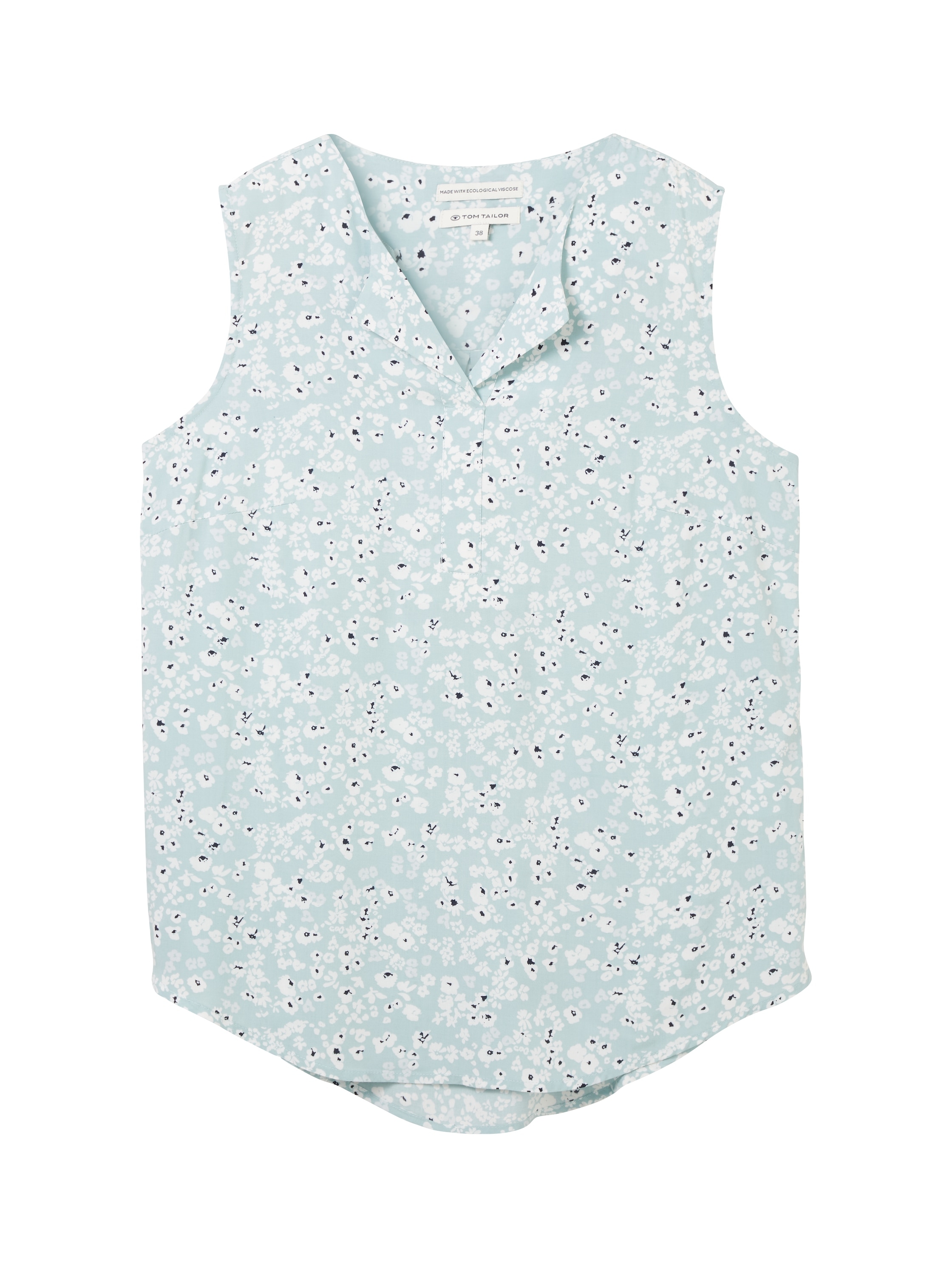 TOM TAILOR Blusentop, mit stylischem All-Over Print