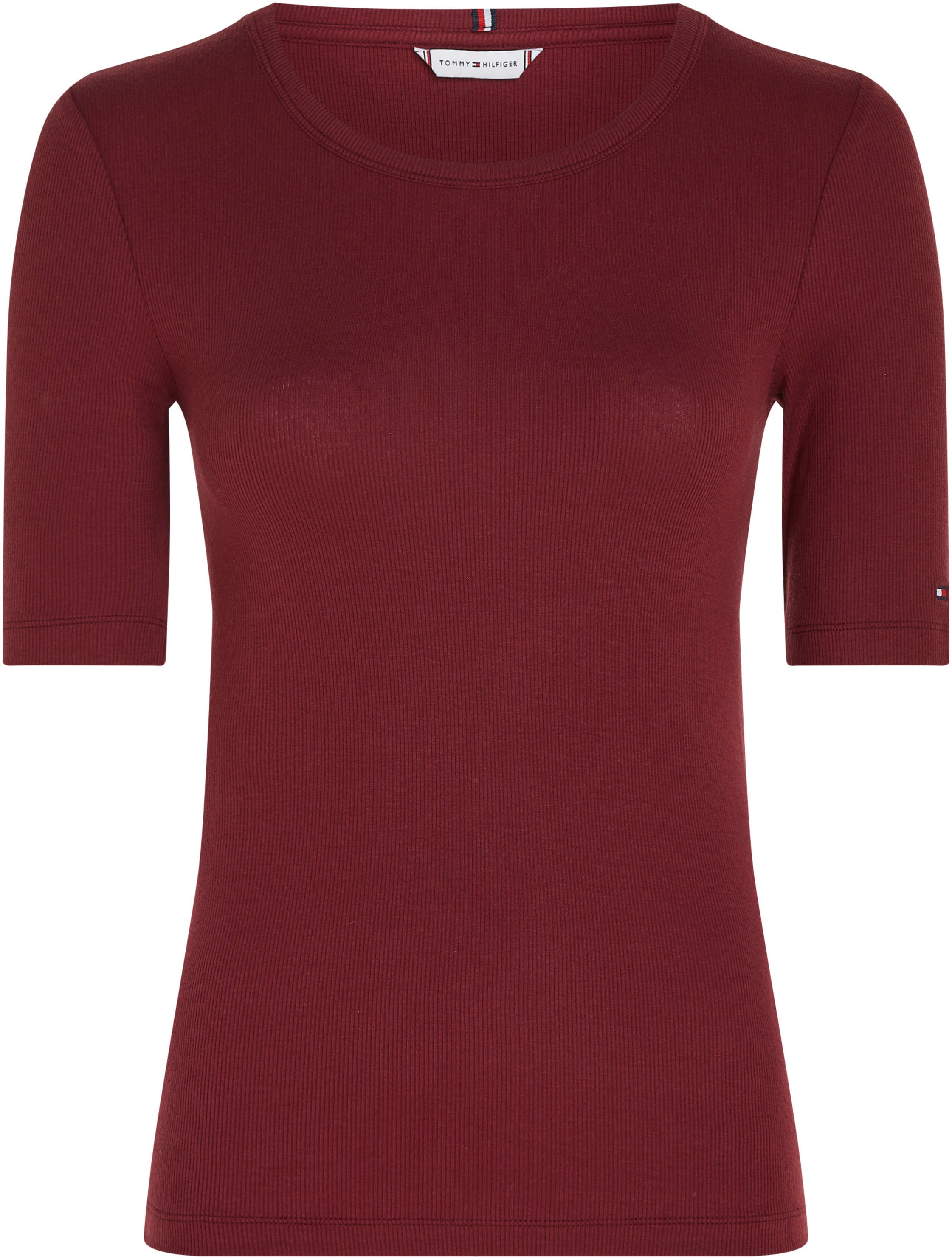 Tommy Hilfiger Rundhalsshirt, mit Rundhalsausschnitt