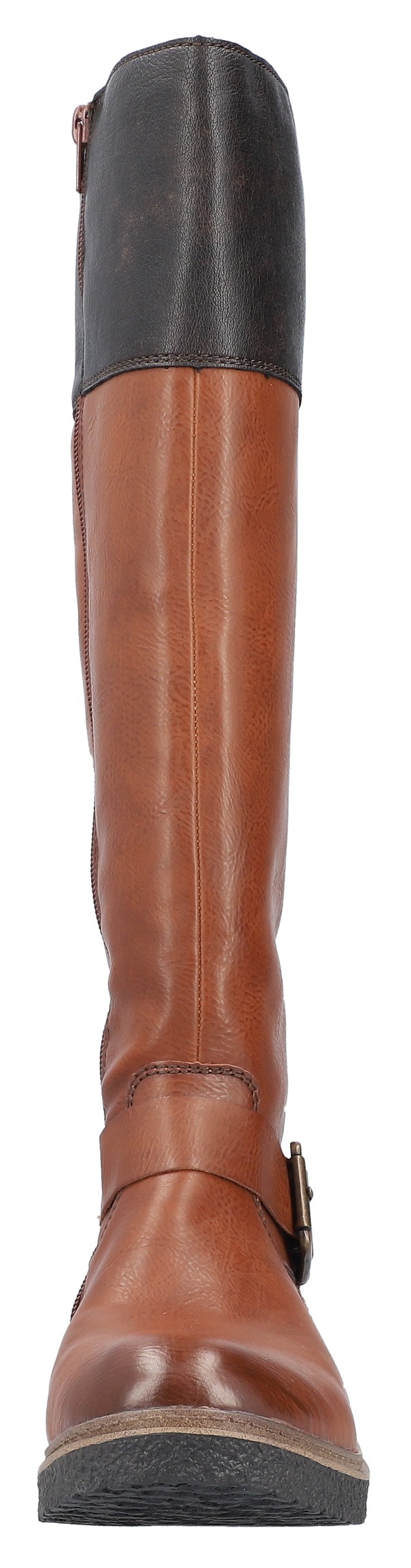 Rieker Winterstiefel, Langschaftstiefel, TEX-Membran, Blockabsatz, Innenreißverschluss