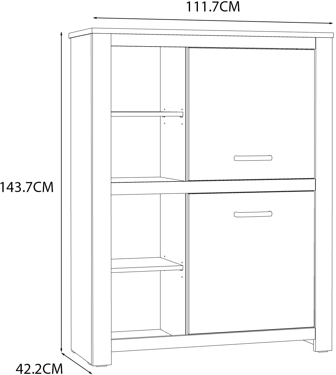 FORTE Highboard »San Cayetano«