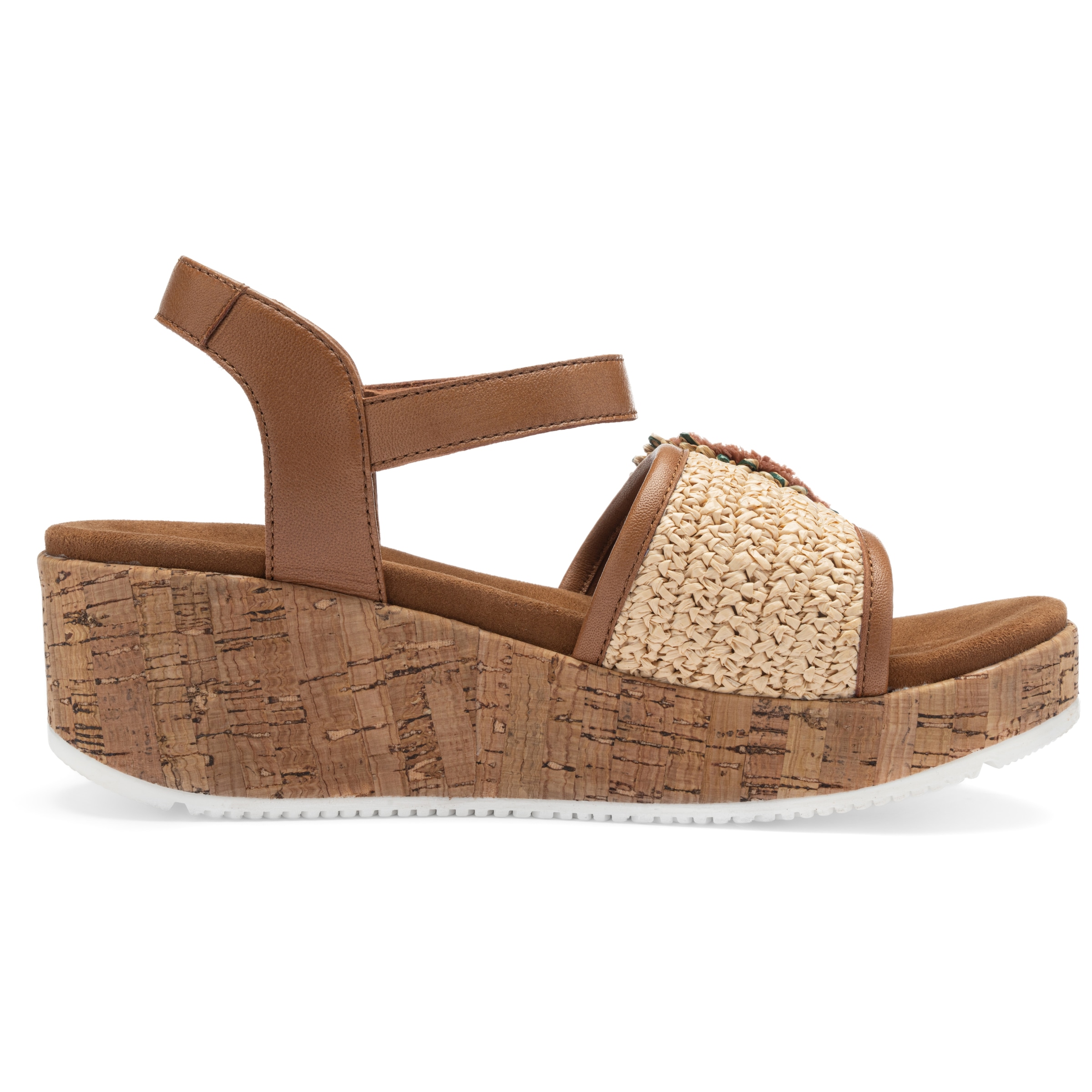 Ara Keilsandalette »RIMINI«  Plateau, Riemchensandale, Sommerschuh mit schöner Blüte, G-Weite