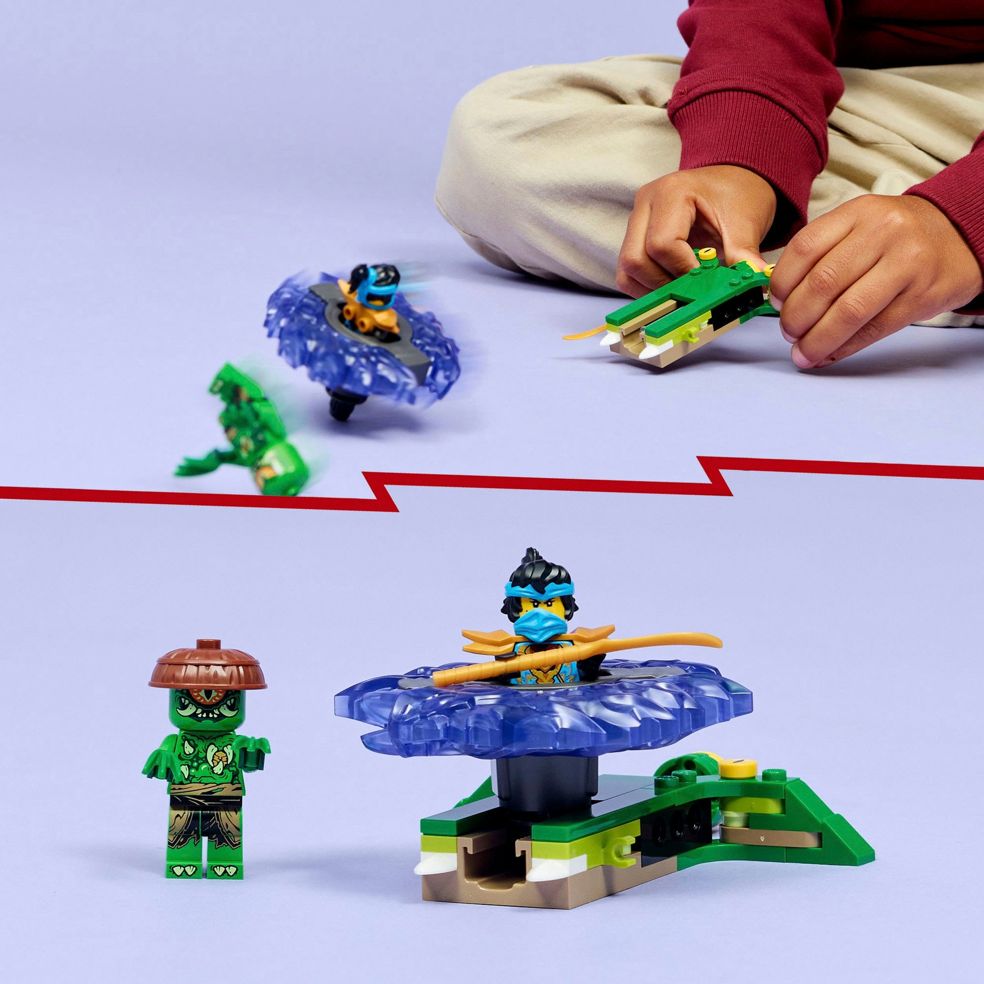 LEGO® Konstruktionsspielsteine »Nya vs. Mutationsmonster-Spinner (71849), LEGO Ninjago«