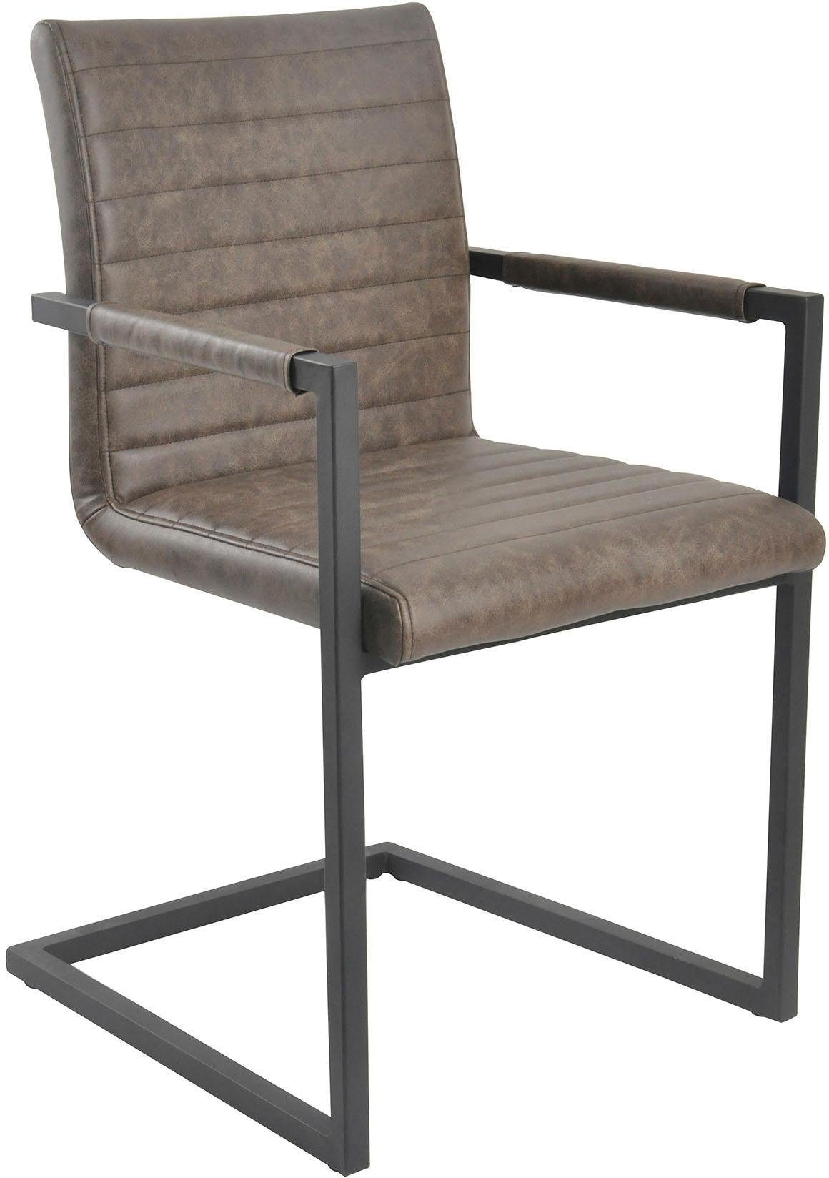 SalesFever Freischwinger, Set, 2 St., mit Quersteppung auf Rücken- und  Sitzbereich, Armlehnstuhl bequem bestellen | Stühle