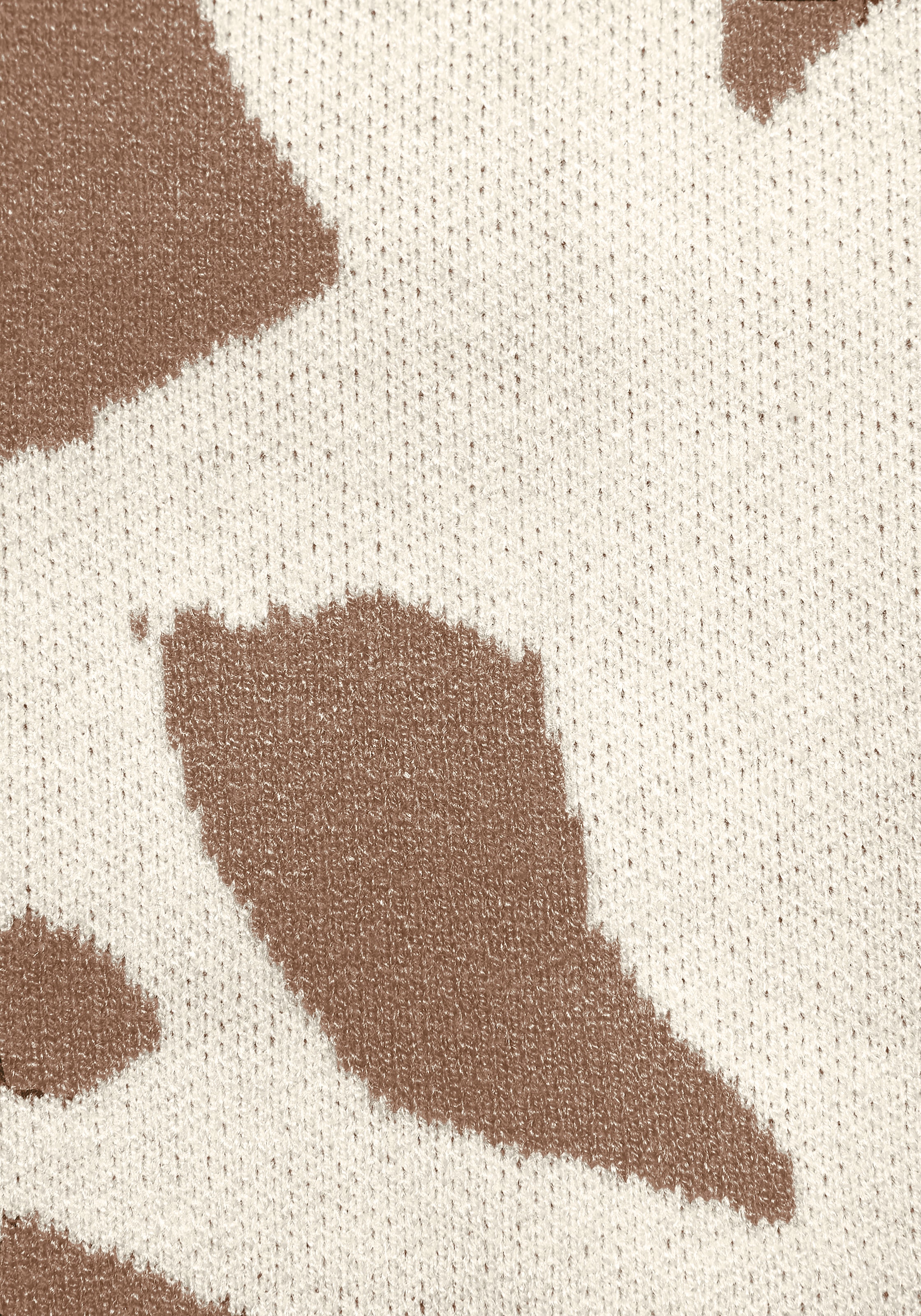 LASCANA Jacquardpullover mit Leomuster, Strickpullover, Animalprint, modisch