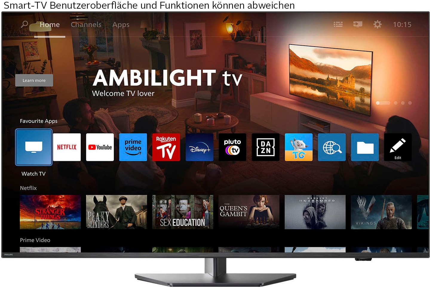 Philips LED-Fernseher, 126 cm/50 Zoll, 4K Ultra HD, Smart-TV