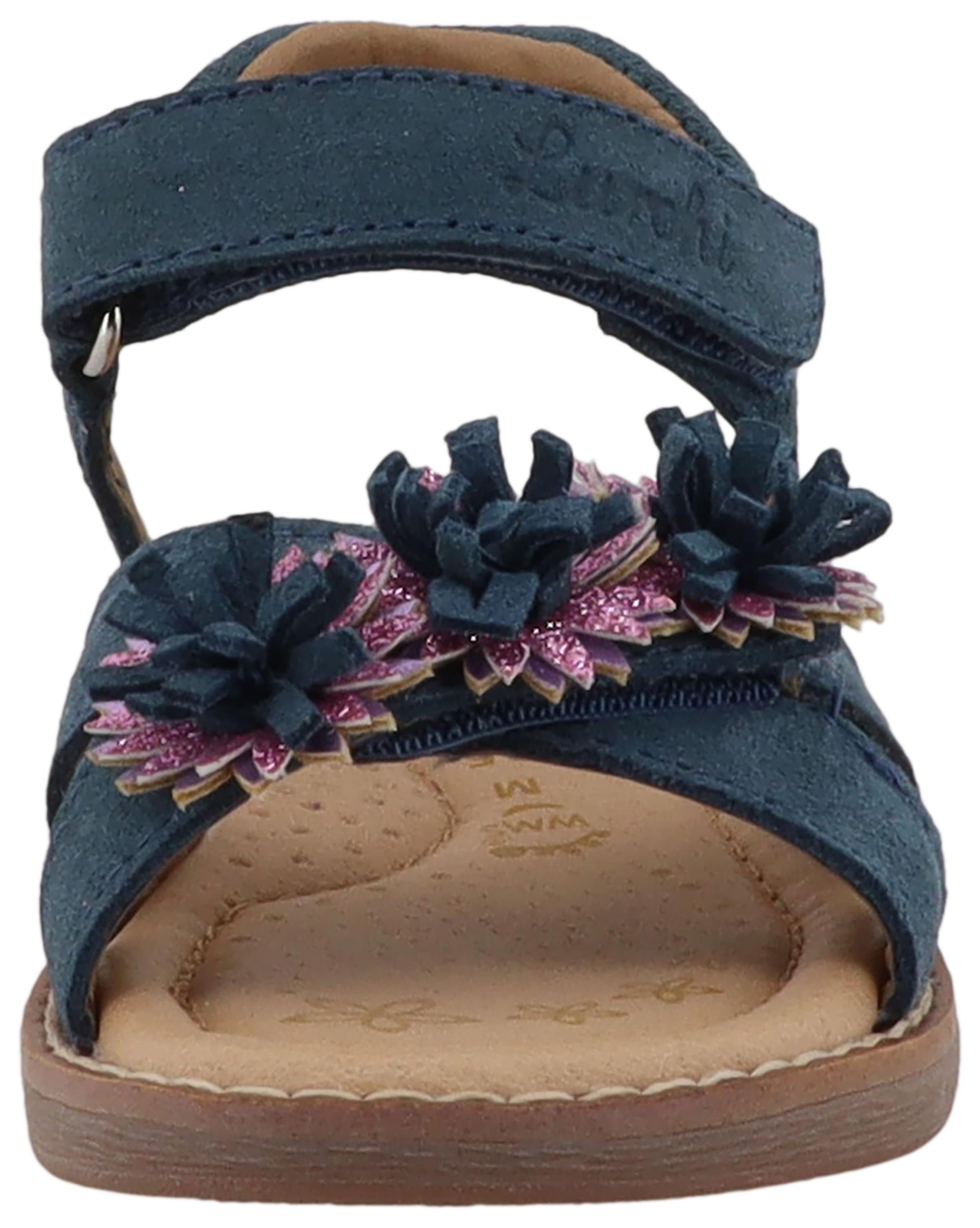 Lurchi Sandale »Loona«  Klettschuh mit Blütenapplikation, Größenschablone zum Download