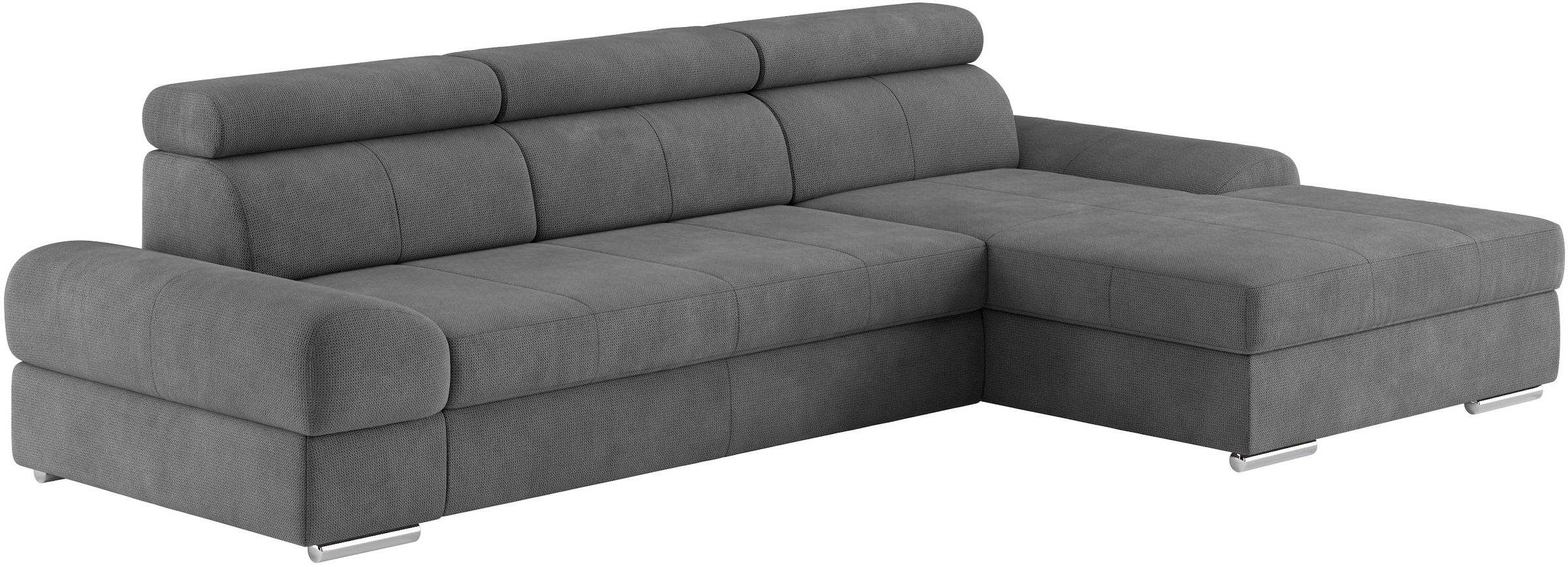 sit&more Ecksofa »Broadway L-Form«, inklusive Kopfteilverstellung, wahlweise mit Bettfunktion