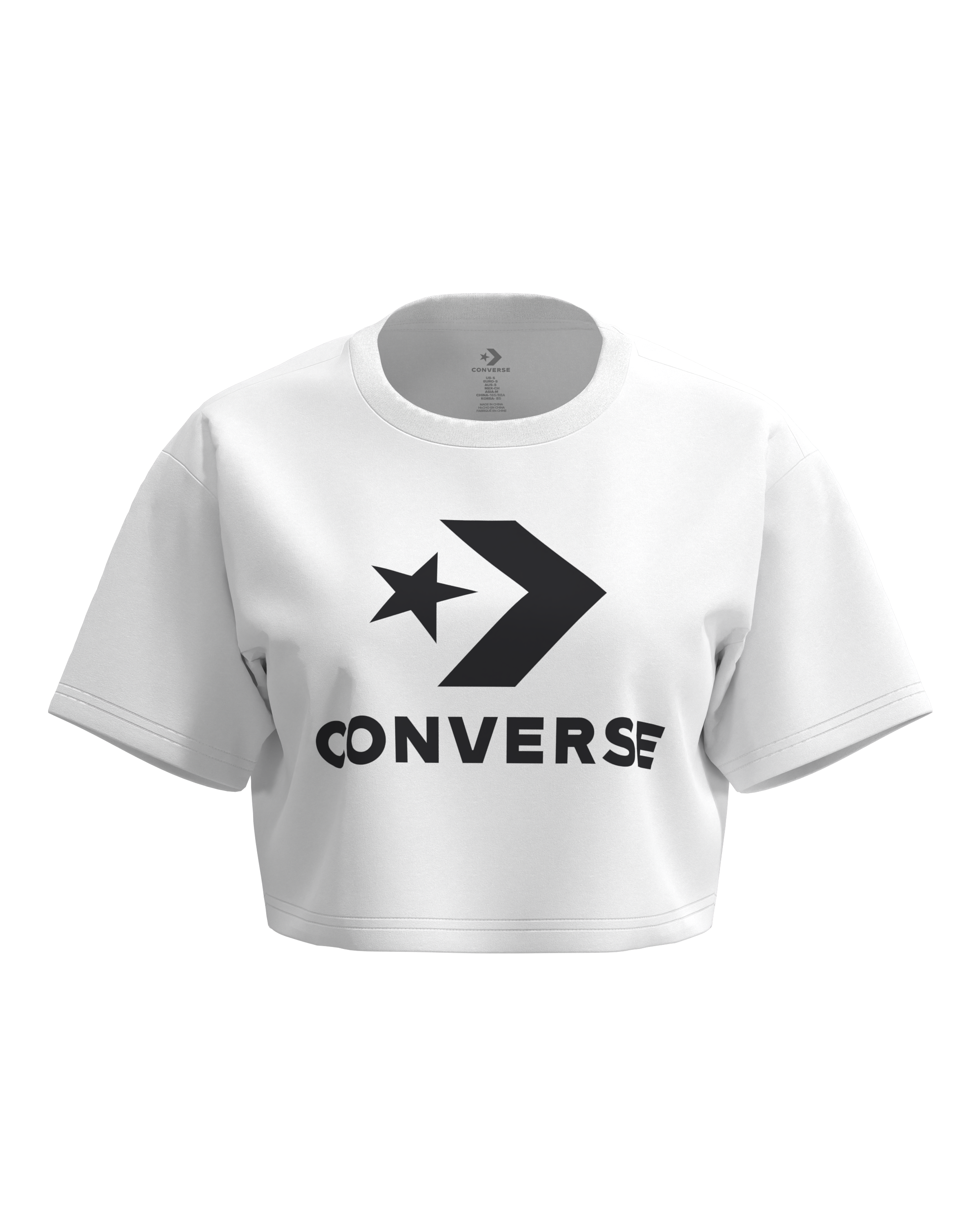 Converse T-Shirt »STAR CHEVRON SPORTY TEE« Kurzarm, aus Baumwolle
