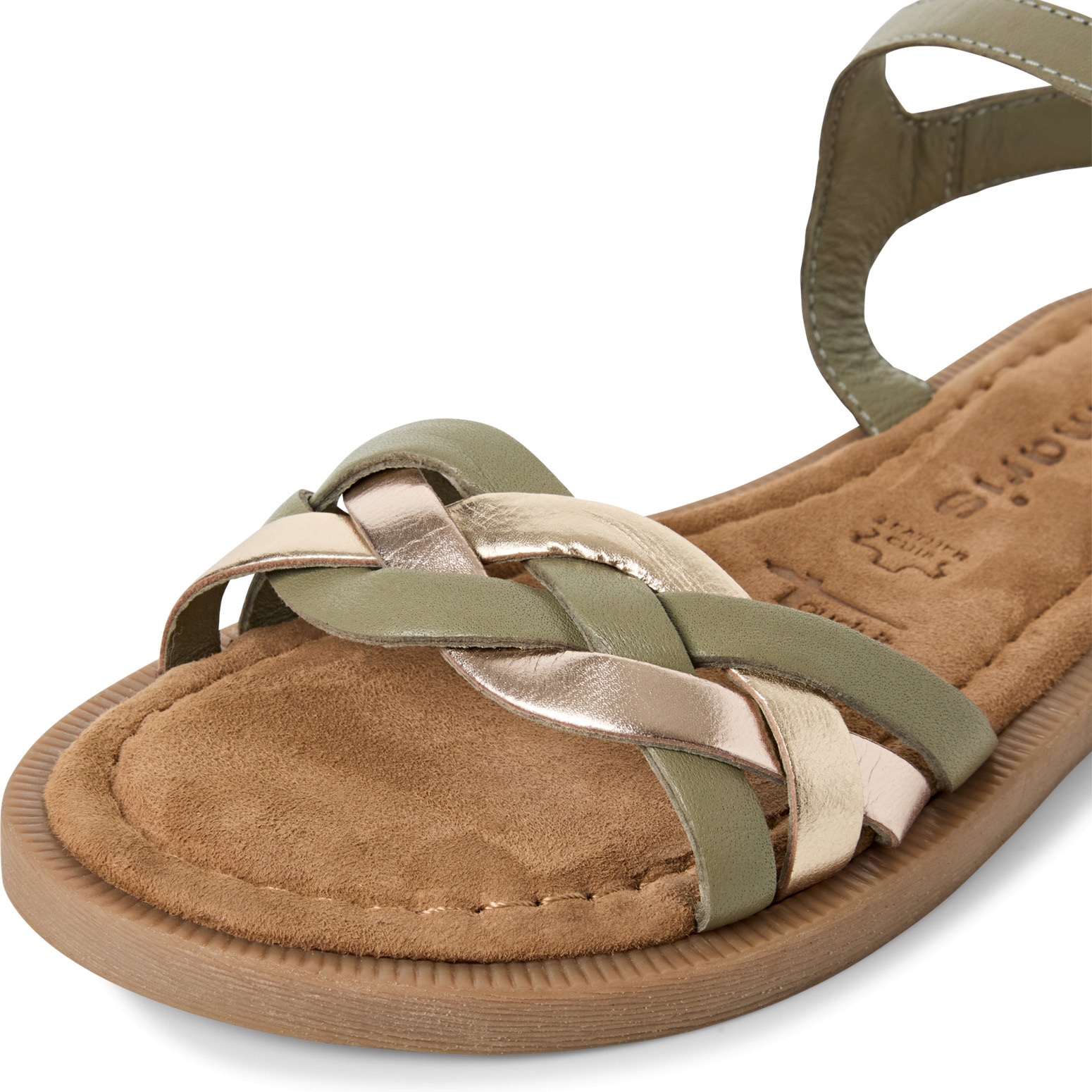 Tamaris Riemchensandale, Sandalette, Sommerschuh mit Riemchen in Flechtoptik