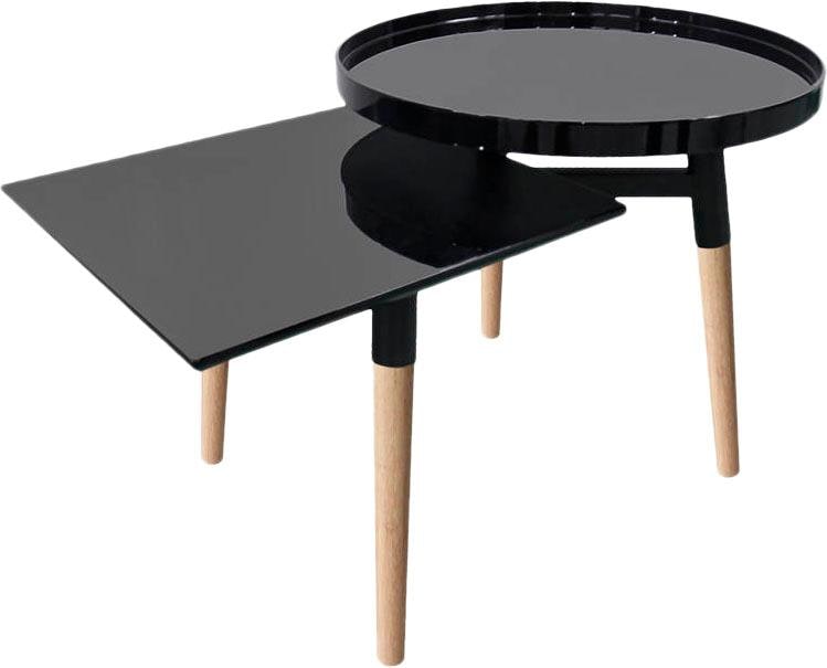 Kayoom Beistelltisch "Butler 320, attraktiver Beistelltisch" 1 Stk. tlg. Durchmesser runde Platte: ca. 49,5 / Eckige Platte: 40 x 40 cm