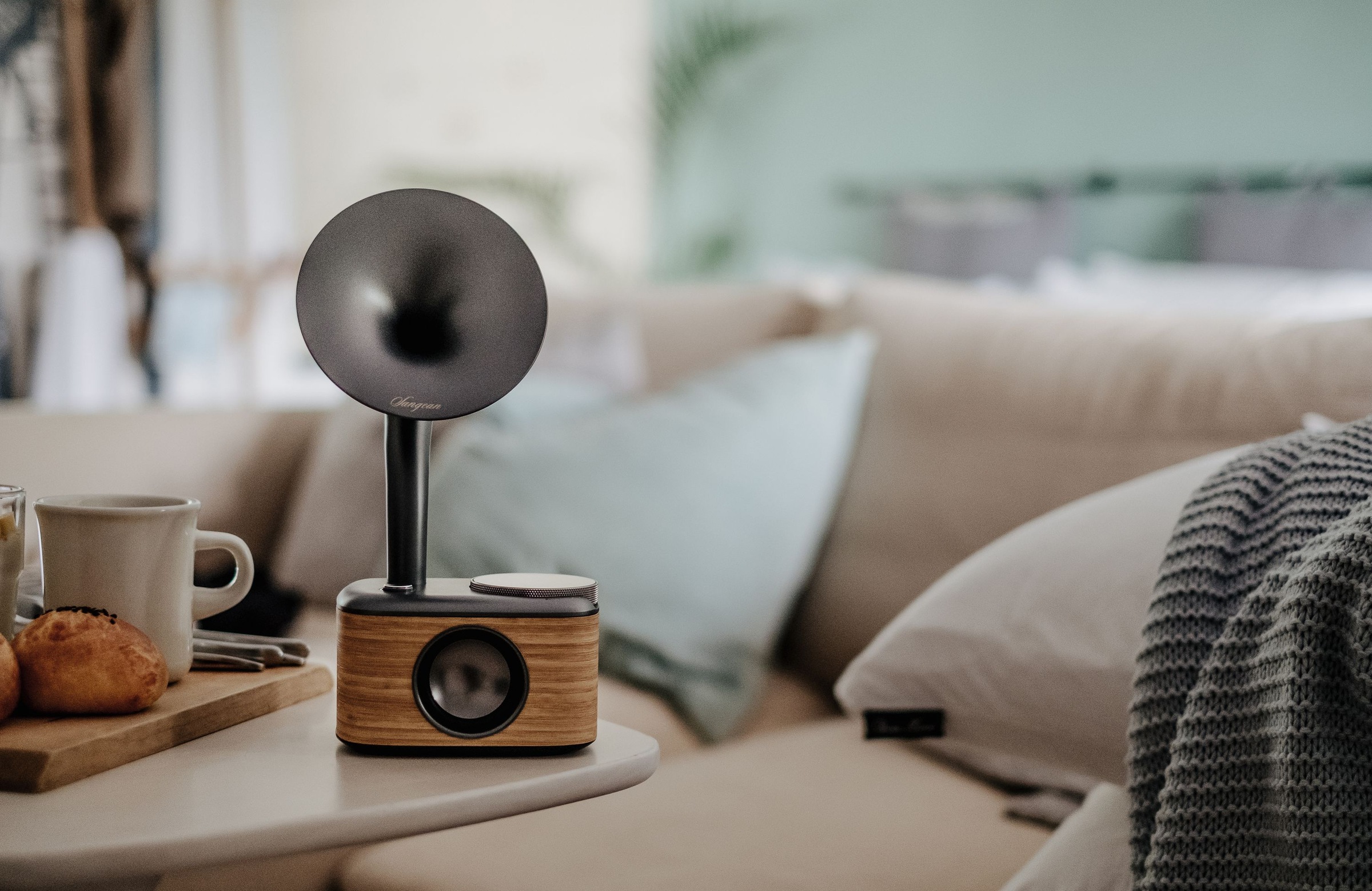 Sangean Retro-Radio »CP-100D«, (Bluetooth Digitalradio (DAB+)-FM-Tuner), Digital Retro Design Gramophone