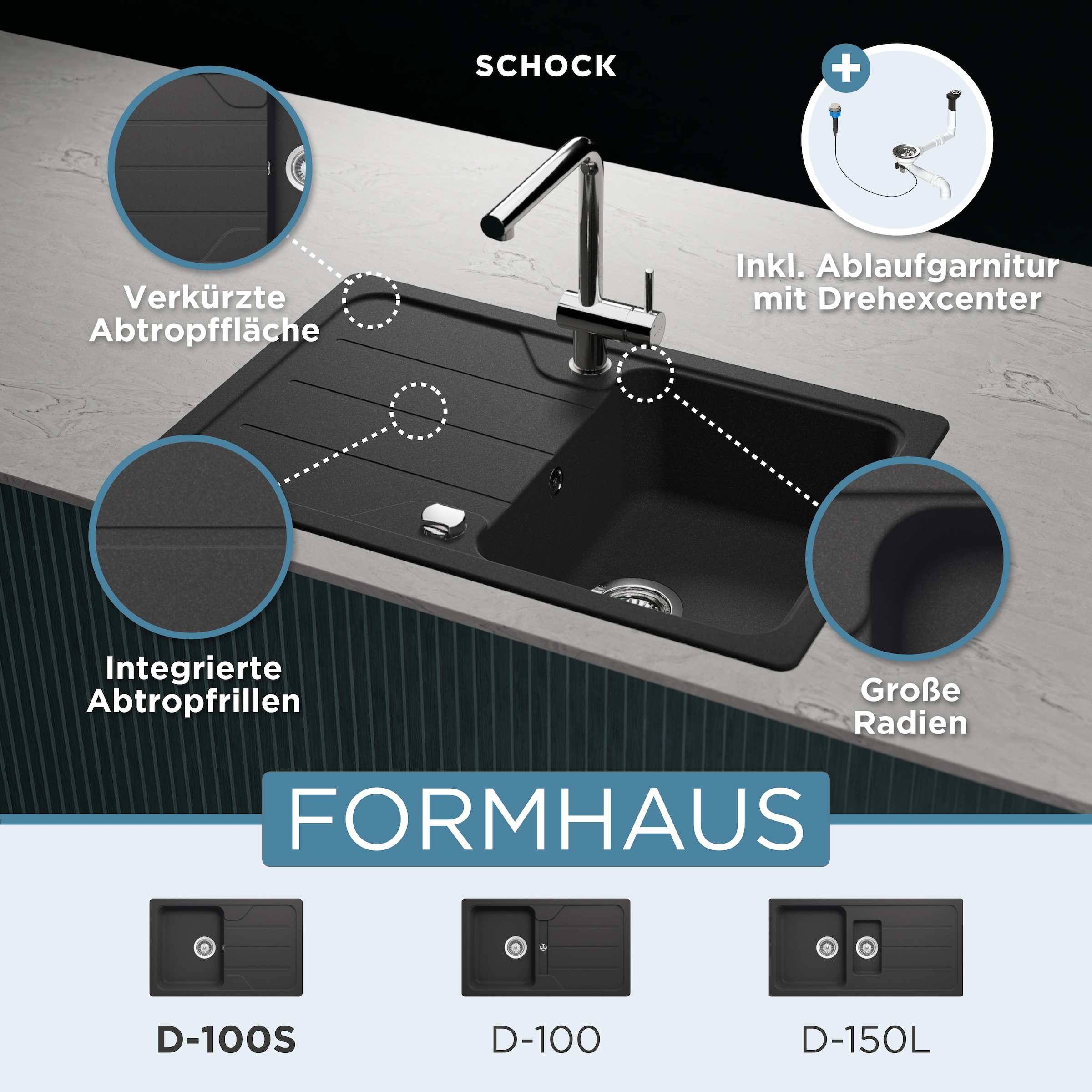 Schock Granitspüle »Formhaus Mini«