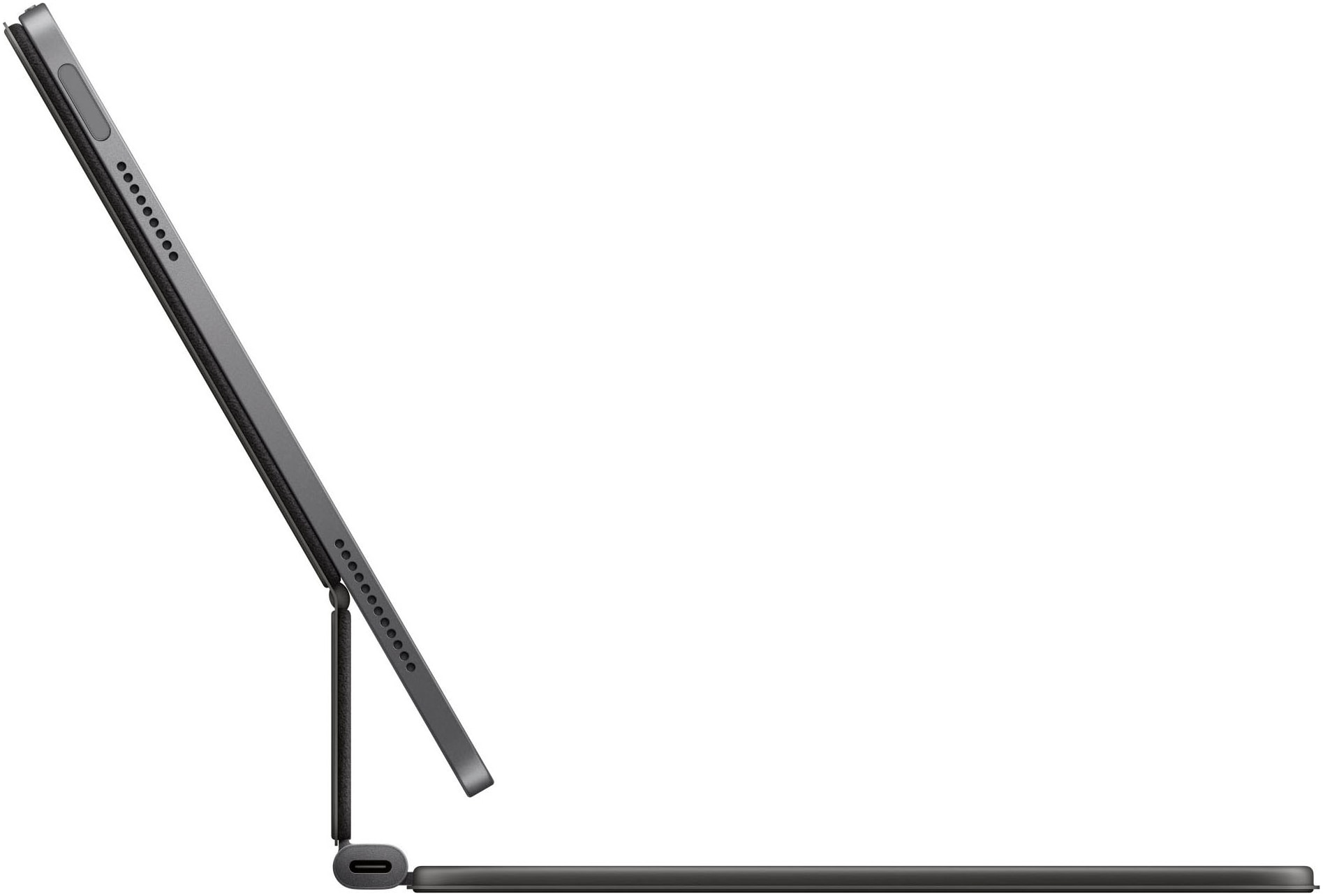 Apple Tablet-Tastatur »Magic Keyboard für das 11" iPad Air (M3)« (Angenehmes Tippen | Funktionstasten | Lautstärkeregler | Multimedia-Tasten | Touchpad | USB-Anschluss)