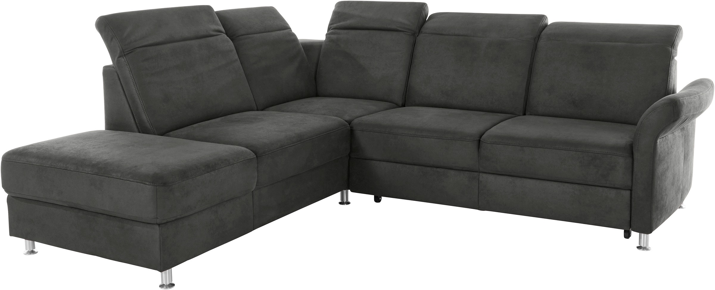 sit&more Ecksofa »Darwin L-Form«, inklusive Federkern, wahlweise mit Kopfteilverstellung, Bettfunktion