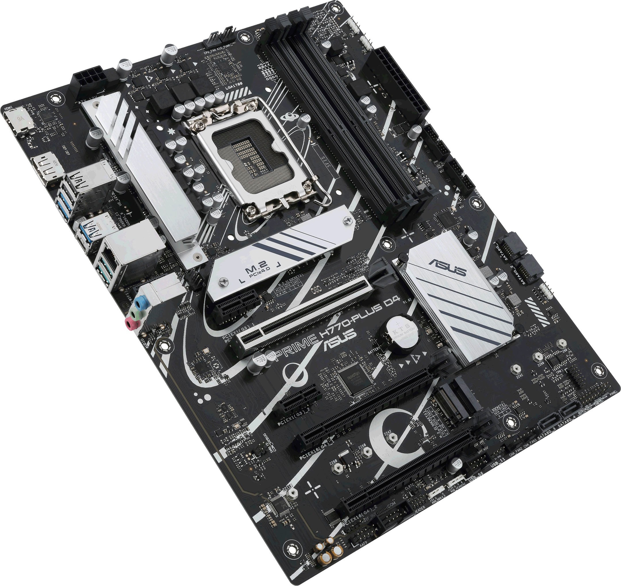 Asus Mainboard »PRIME H770-PLUS D4«, Intel H770, ATX, DDR4 Speicher, 3x PCIe 4.0 M.2, Thunderbolt 4