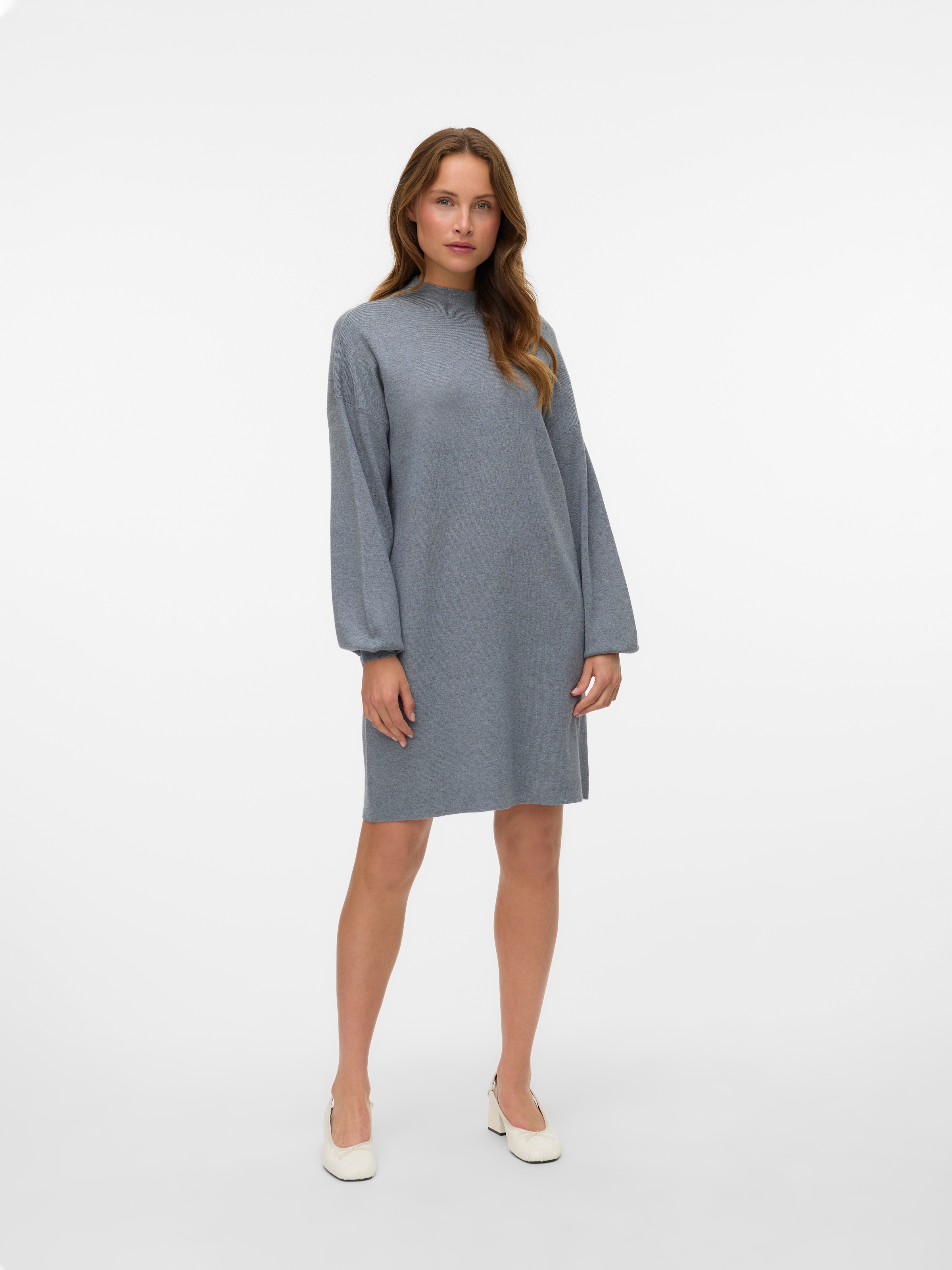 Vero Moda Strickkleid »VMNANCY LS FUNNELNECK DRESS GA NOOS«