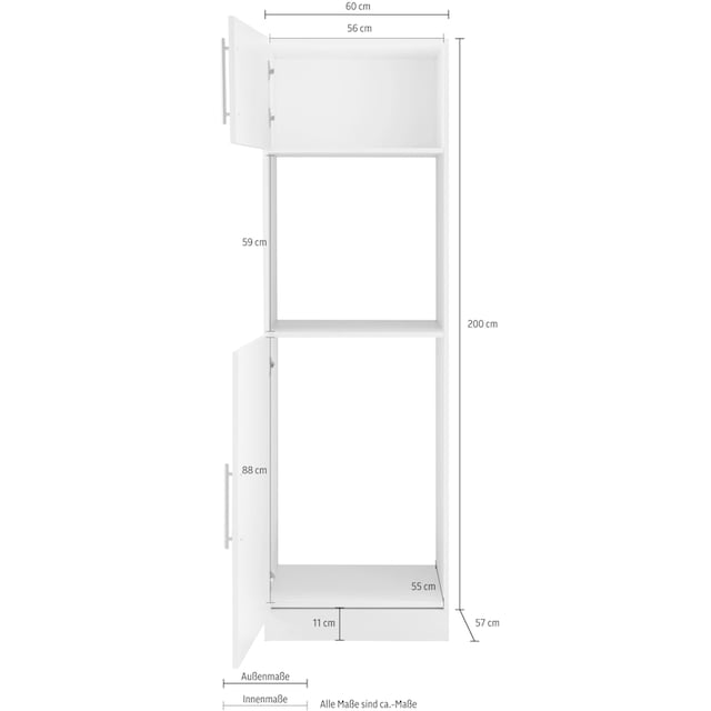 wiho Küchen Backofen/Kühlumbauschrank »Cali«, 60 cm breit auf Raten kaufen