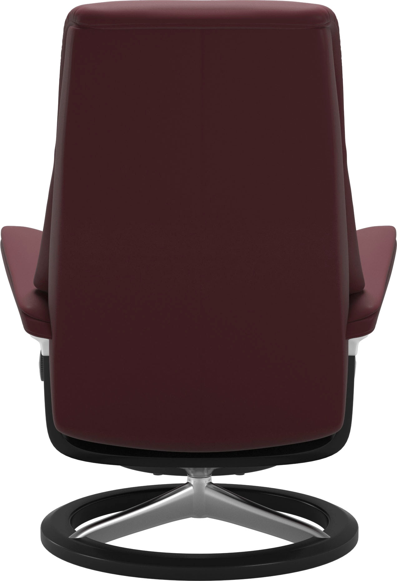 Stressless® Relaxsessel »View«, (Set, Relaxsessel mit Hocker), mit Signature Base, Größe M,Gestell Schwarz