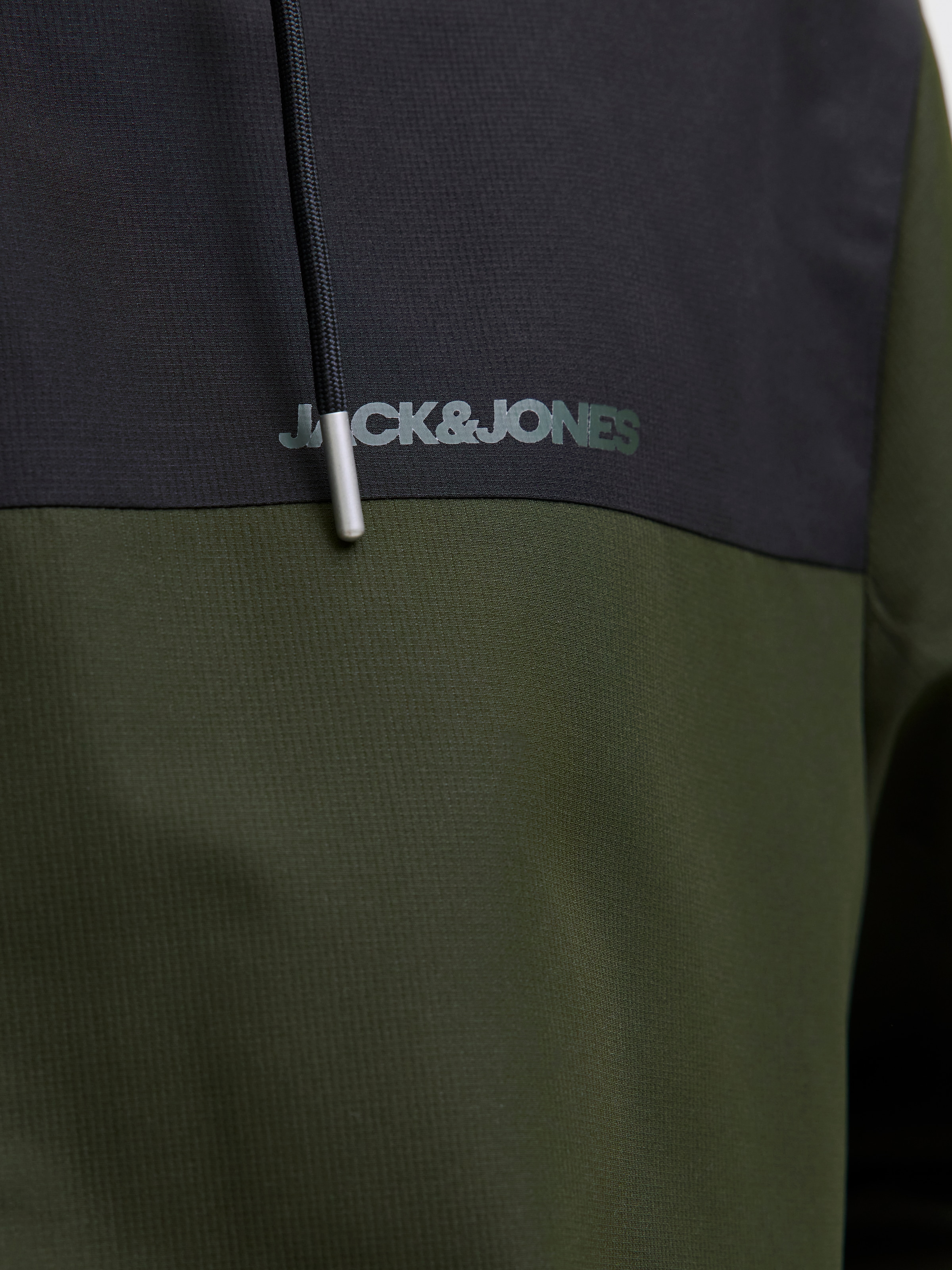 Jack & Jones Blouson »JJELEGACY LIGHT JACKET HOOD NOOS« mit Kapuze mit Logo Schriftzug