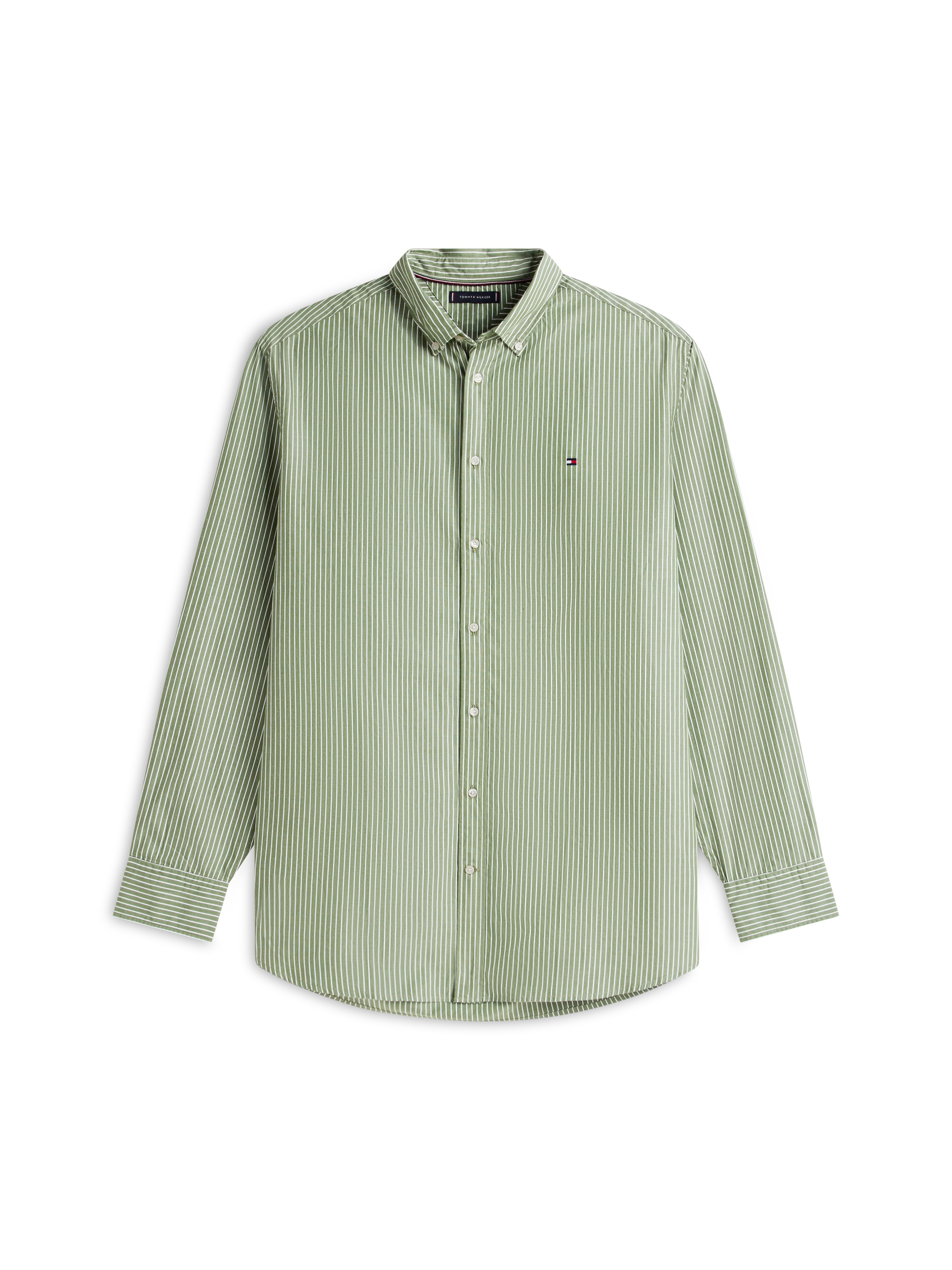 Tommy Hilfiger Big & Tall Langarmhemd »BT - CORE HAIRLINE POPLIN« Große Größen, regular fit, Button-down-Kragen