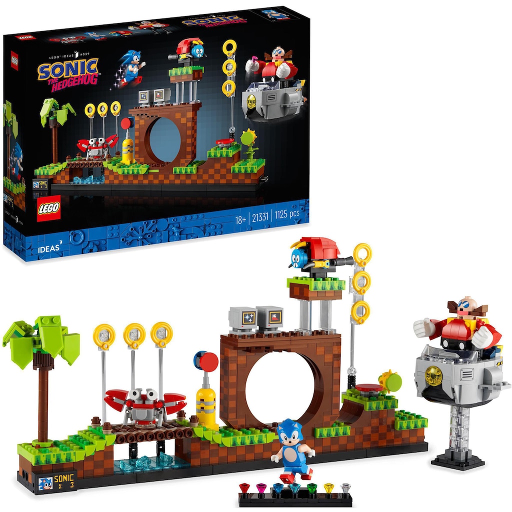 LEGO® Konstruktionsspielsteine »Sonic the Hedgehog™ – Green Hill Zone (21331), LEGO® Ideas«, (1125 St.)