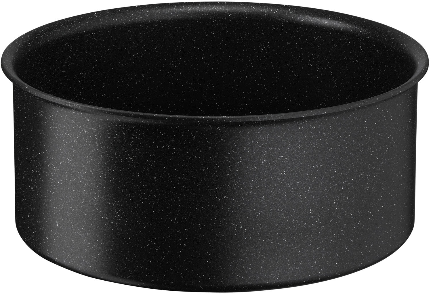 Tefal Topf-Set »Ingenio Black Stone, Kasserollenset abnehmbarer Griff, stapelbar« Set, 3x Stielkasserollen Ø 16/18/20 cm, 1x abnehmbarer Griff, 4 Stk. tlg. Aluminium