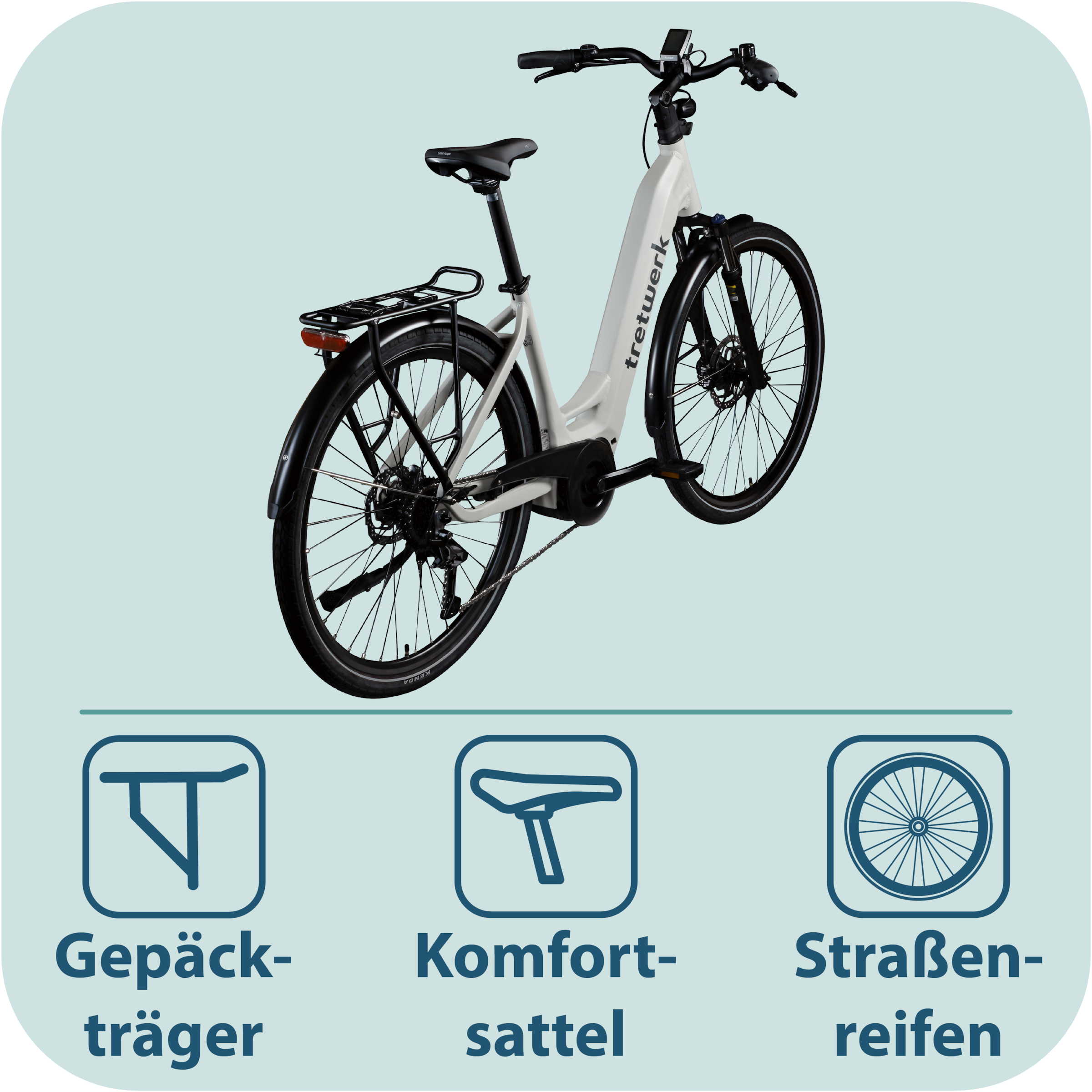 Tretwerk »Amber« 9 Gang Shimano Cues U3020 Schaltwerk Kettenschaltung Mittelmotor 250 W E Bike Damen 28" Elektrofahrrad 155 - 185cm Hollandrad