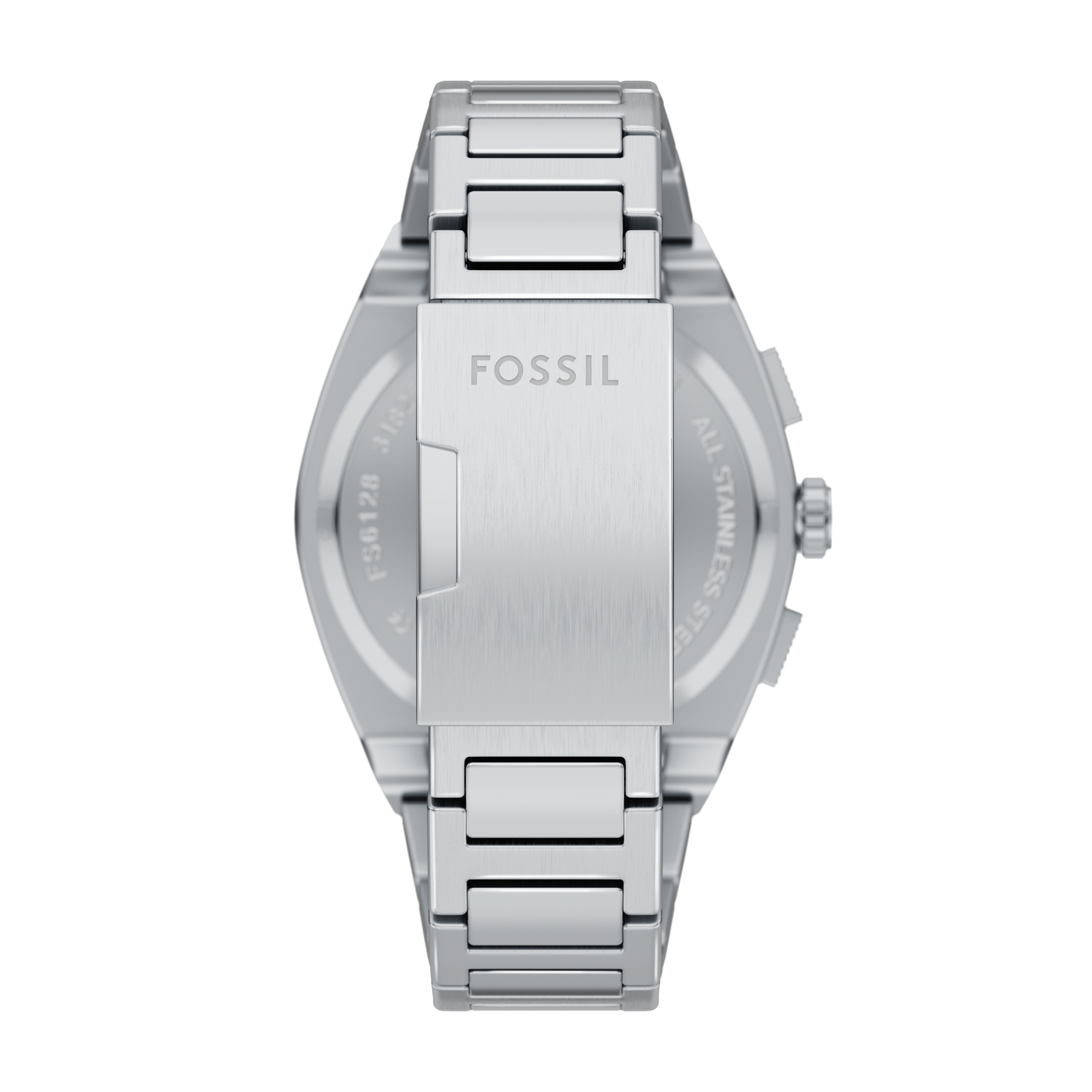 Fossil Chronograph »EVERETT«, Quarzuhr, Armbanduhr, Herrenuhr, Edelstahlarmband, analog