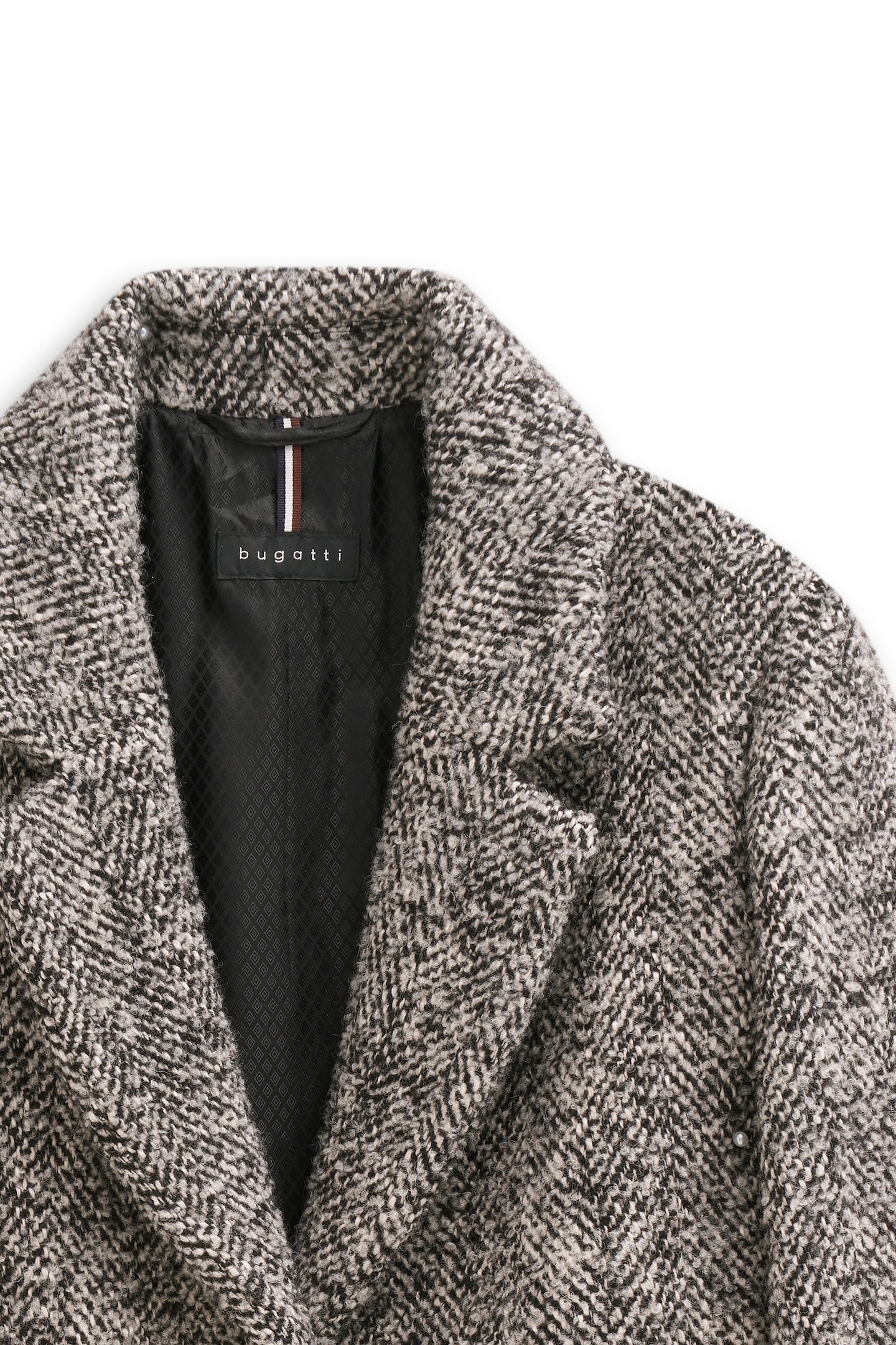 bugatti Langmantel »Loose Fit«, mit Reverskragen & Flexcity Stretch
