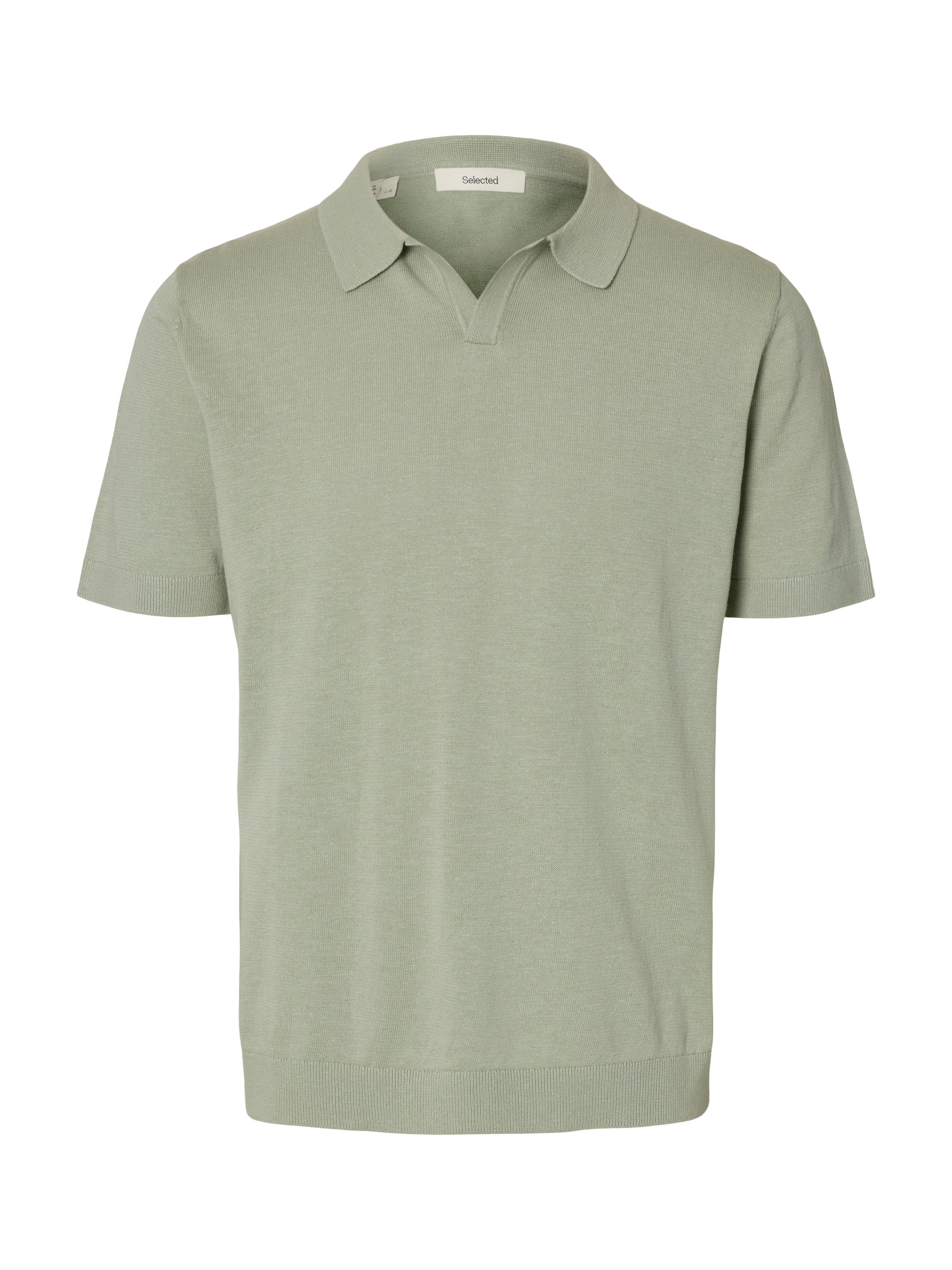 SELECTED Poloshirt »SLHMATTIS SS KNIT SUN OPEN POLO NOOS«