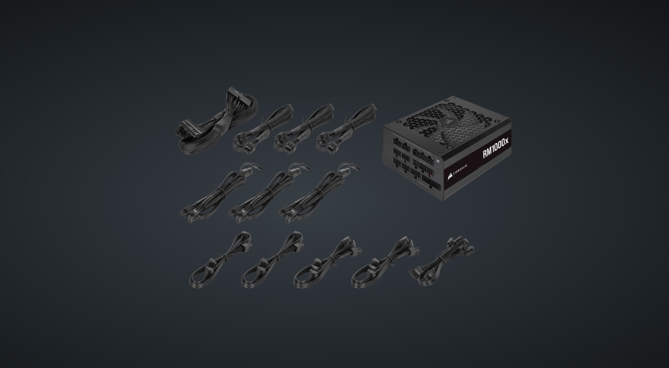 Corsair PC-Netzteil »Series RM1000x, Fully Modular 80 Plus Gold 1000 Watt, EU Version«