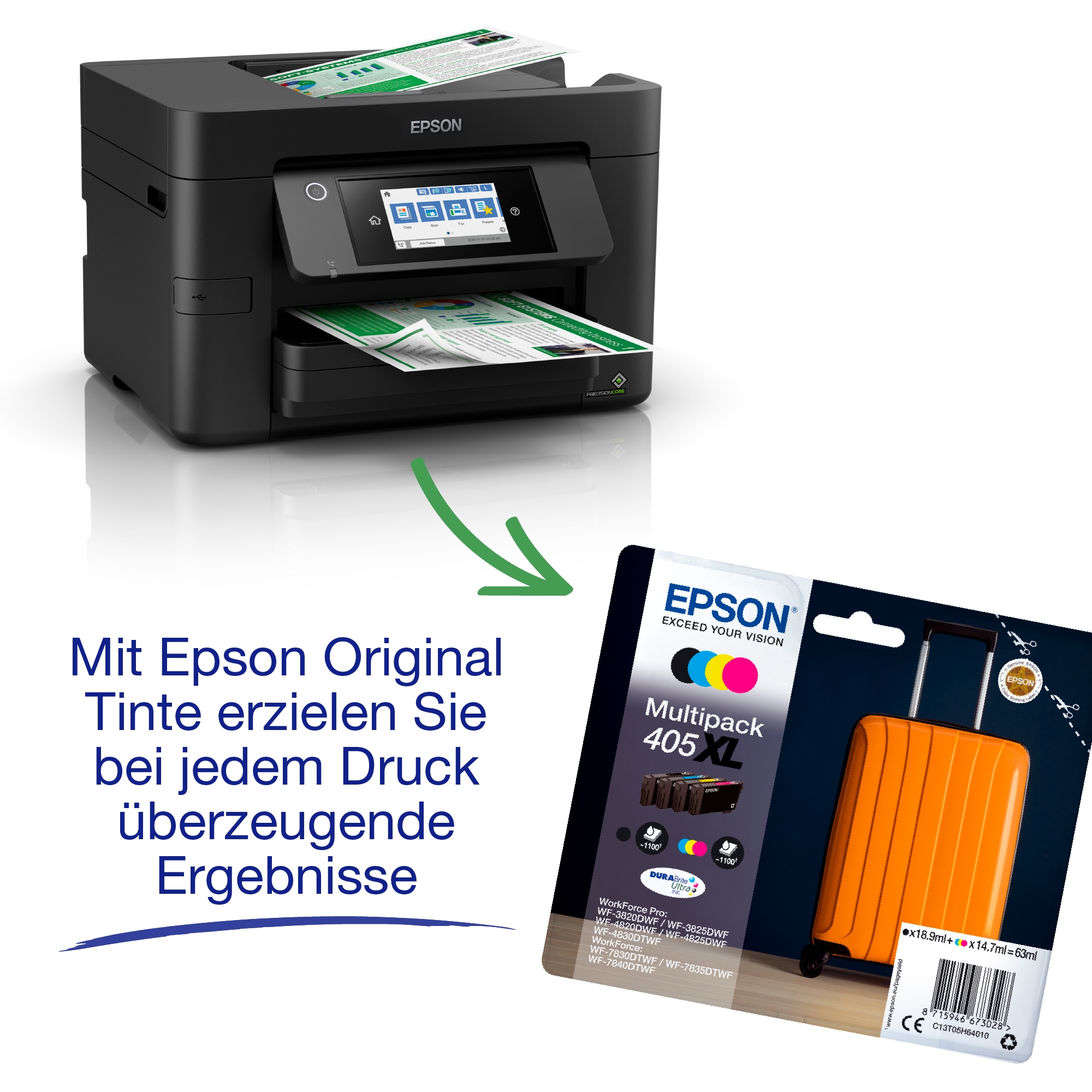 Epson Tintenstrahldrucker »WorkForce Pro WF-4820DWF«