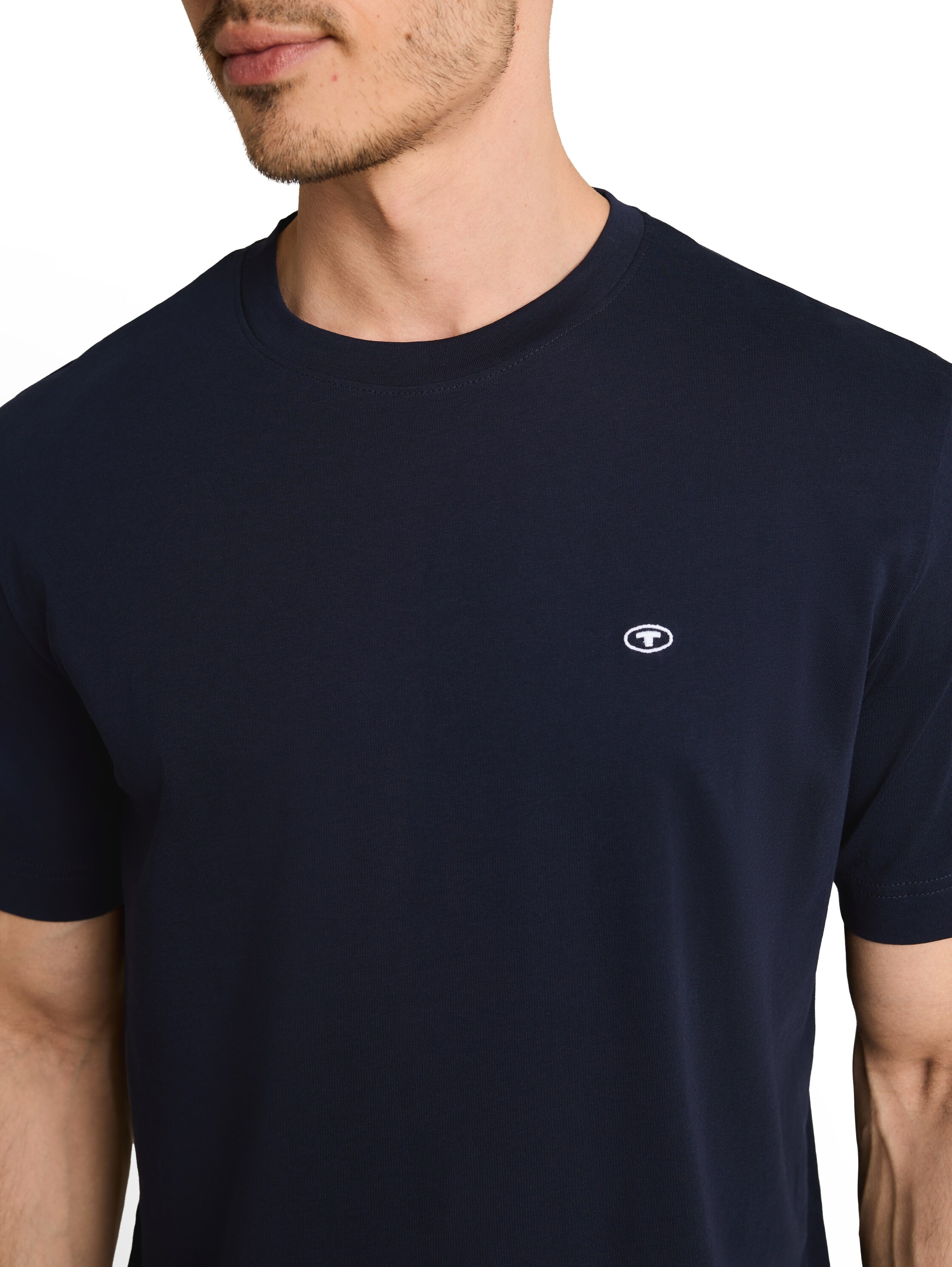 TOM TAILOR T-Shirt »Regular« Packung, 3 3er Pack mit Logo-Stickerei