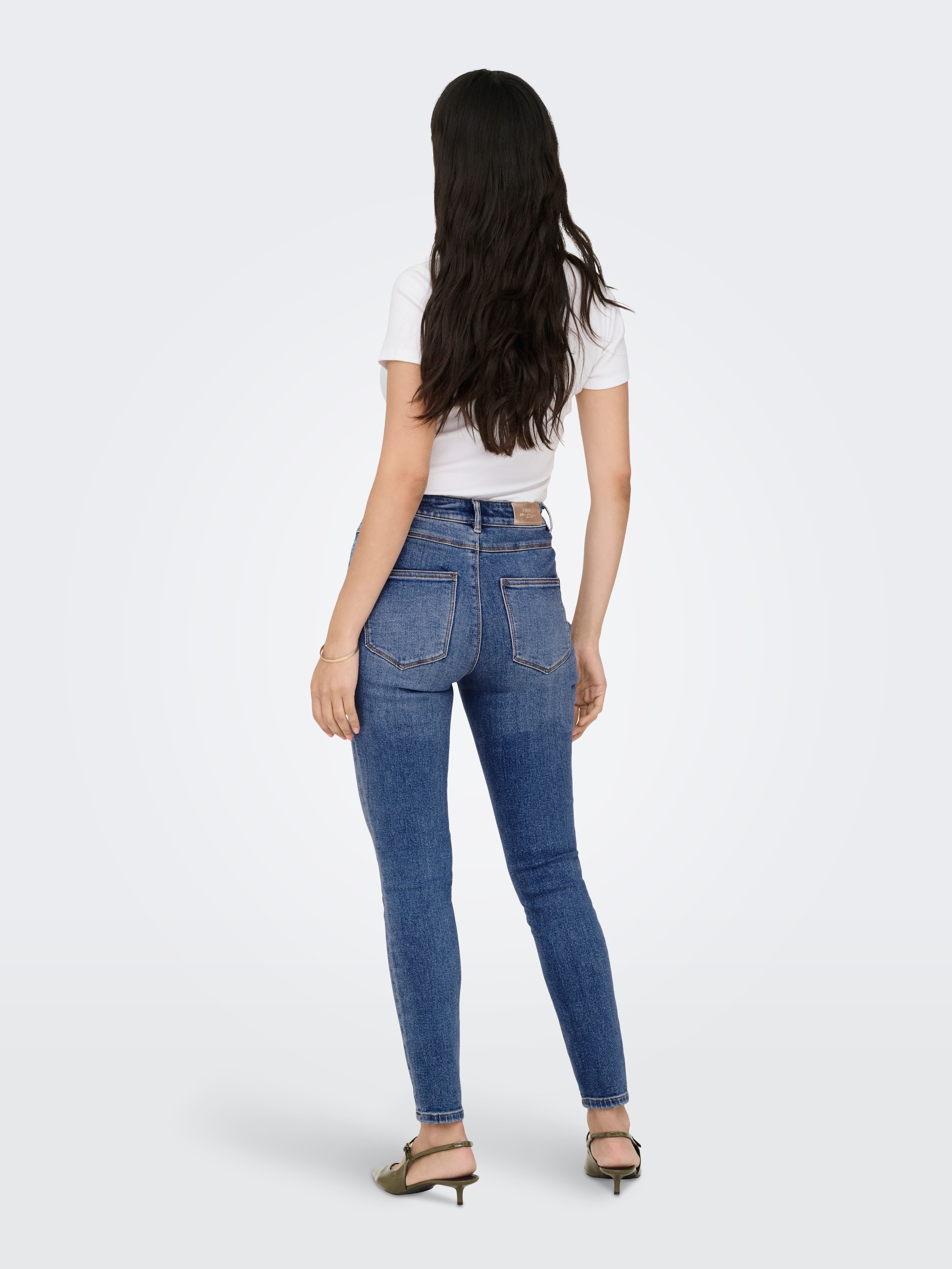 ONLY Skinny-fit-Jeans »ONLMILA HW SK ANK DNM BJ13994 NOOS« Baumwollmischung, skinny fit