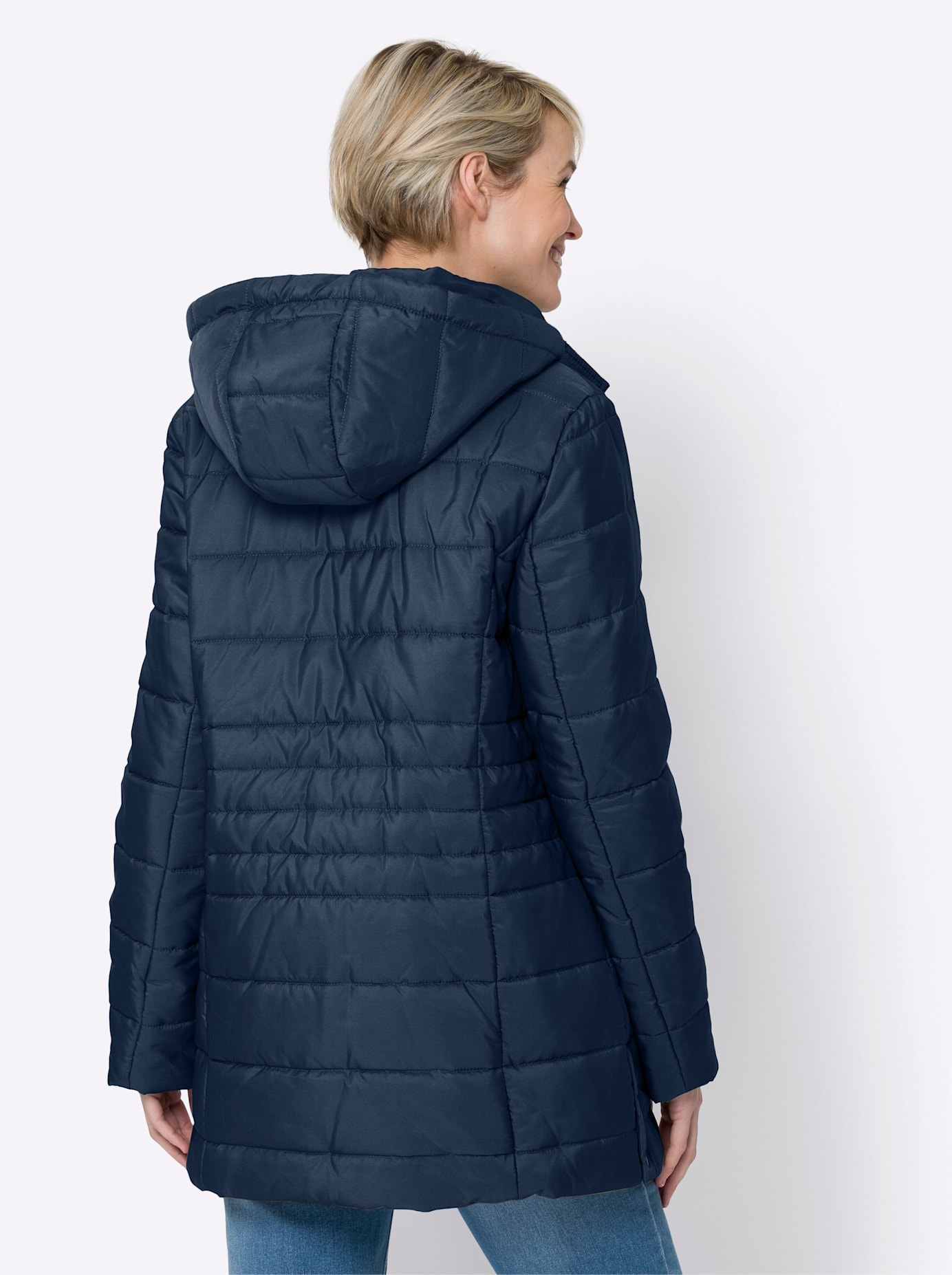 Classic Basics Steppjacke, mit Kapuze