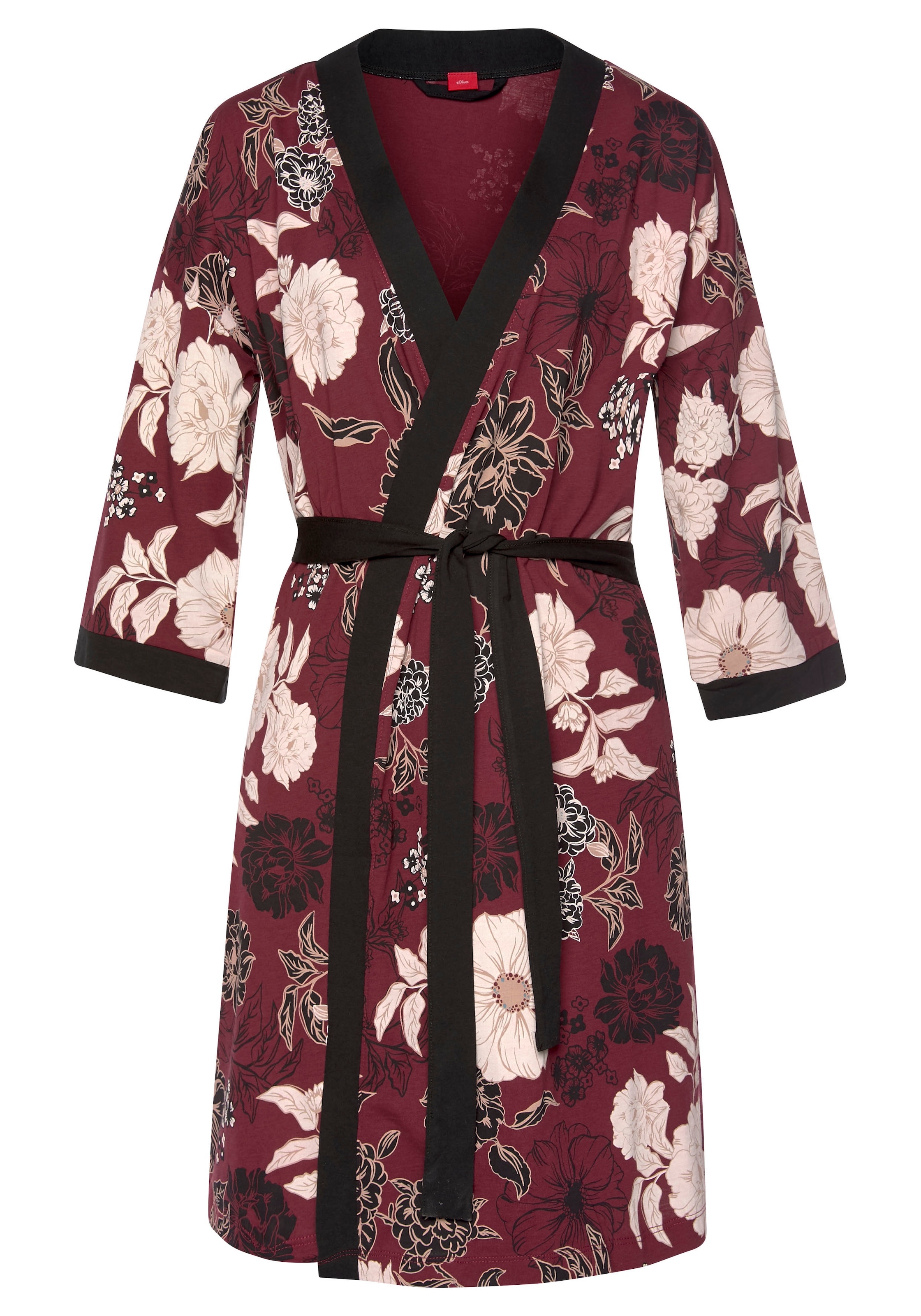 mit ♕ Kimono, s.Oliver Blumen-Dessin bei