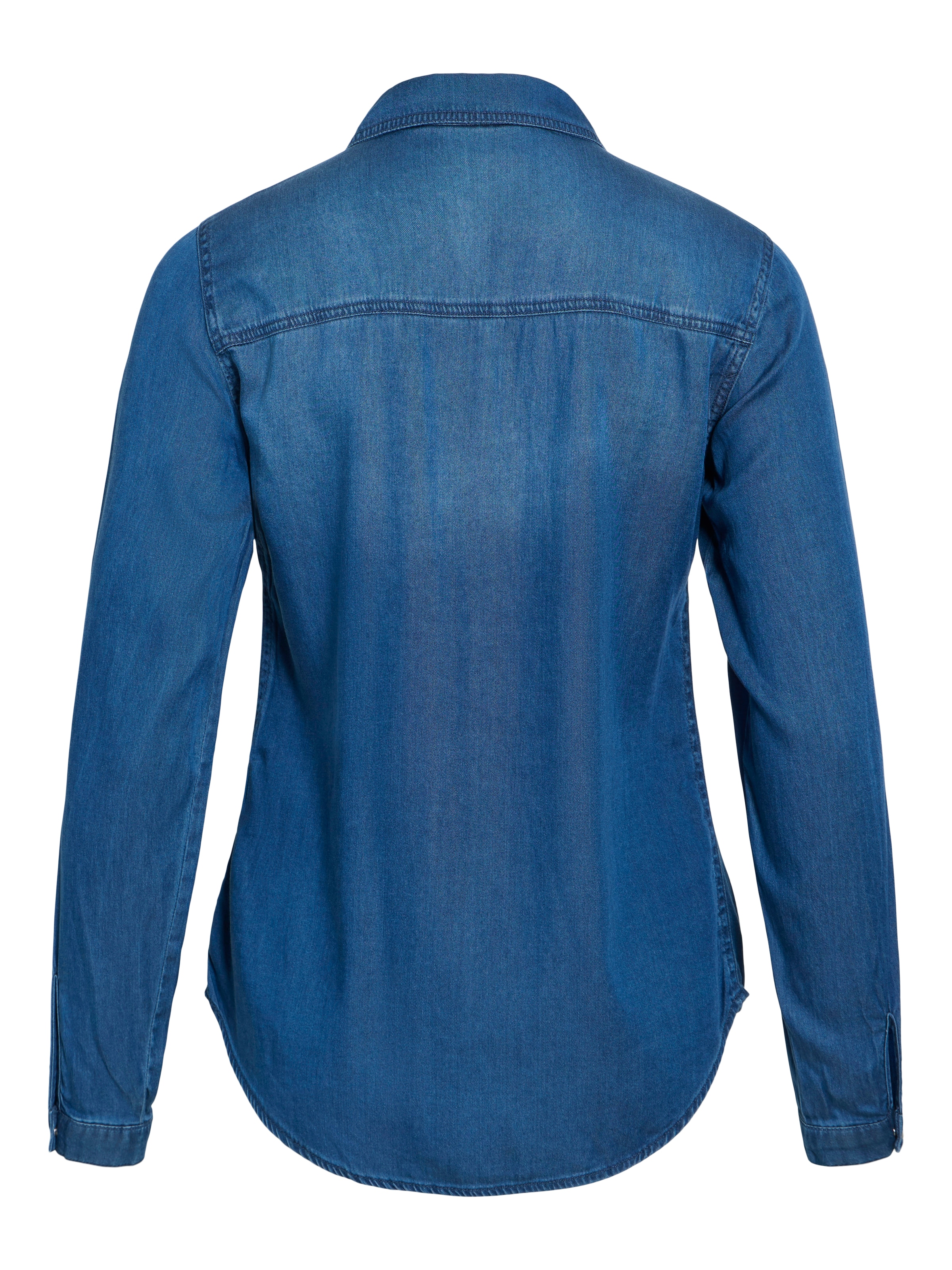 Vila Jeansbluse »VIBISTA« in leichter Used-Waschung