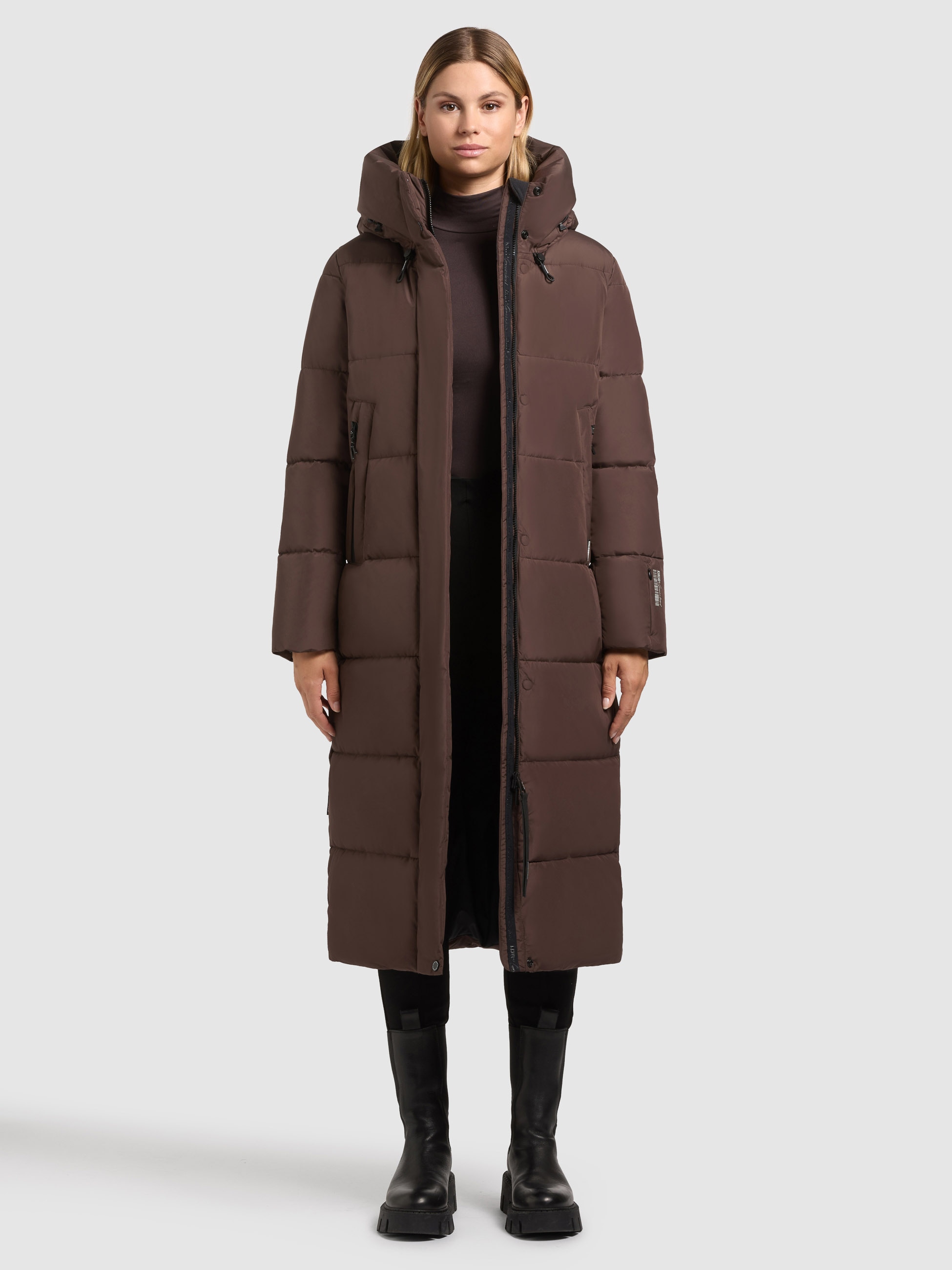 khujo Steppmantel »SOULANI4« wasserabweisende Beschichtung an den Reißverschlusstaschen