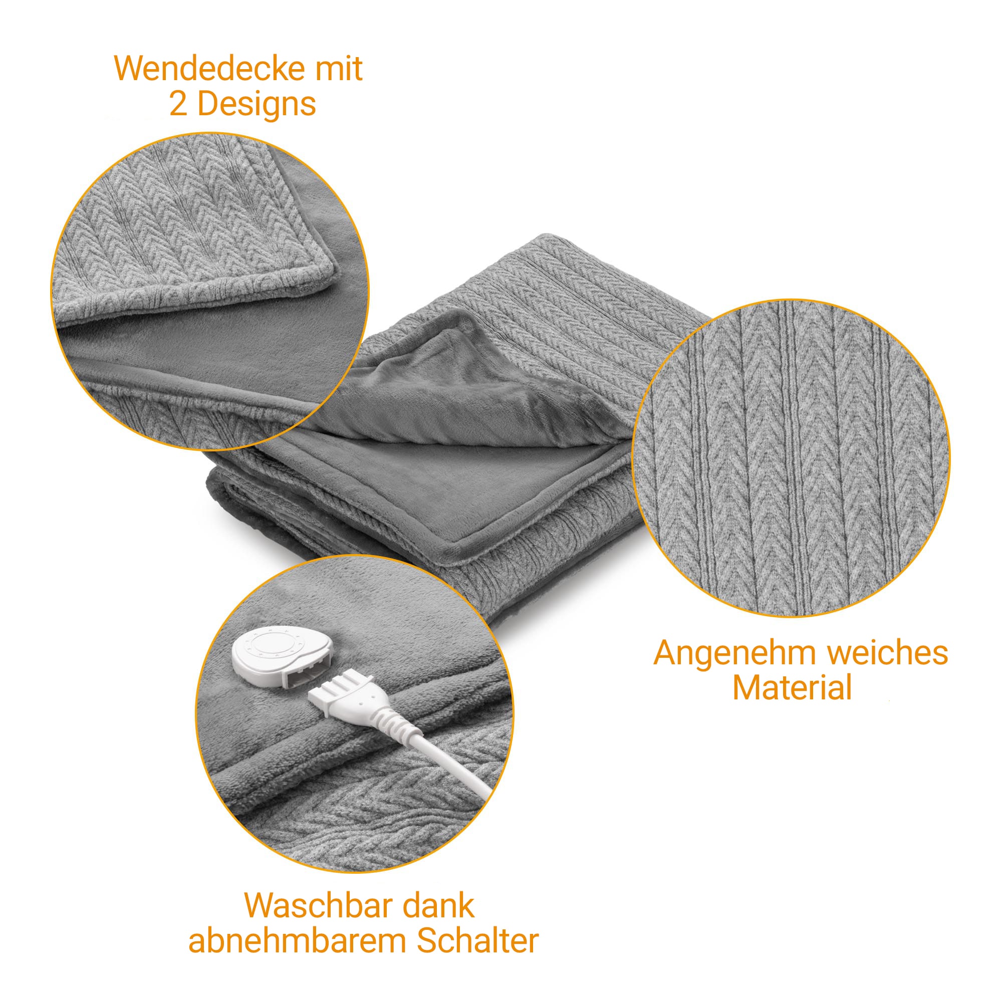 Medisana Heizdecke »HB 680« schnelles Aufwärmen mit 120 Watt, 3 Stufen, automatisches Abschalten