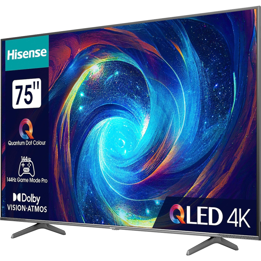 Hisense QLED-Fernseher »75E7KQ PRO«, 189 cm/75 Zoll, 4K Ultra HD, Smart-TV