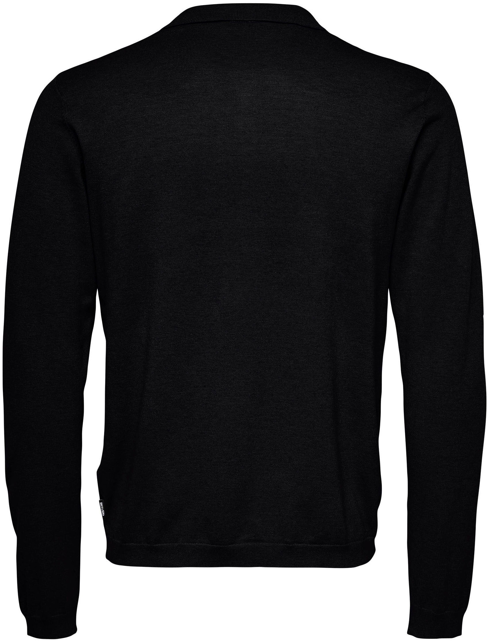 ONLY & SONS Polokragenpullover »ONSWYLER LIFE REG 14 LS POLO KNIT NOOS«