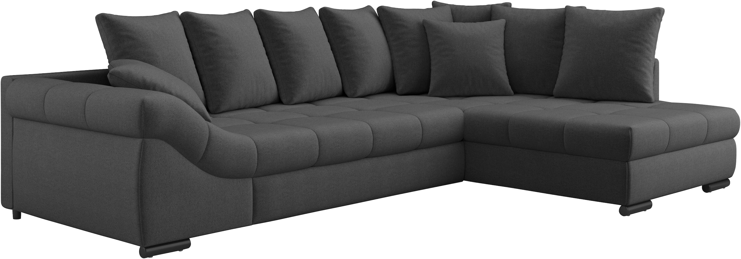 Mr. Couch Ecksofa »Pietro, L-Form, mit Bett, wahlweise mit Kaltschaum« mit Kaltschaum und Bett