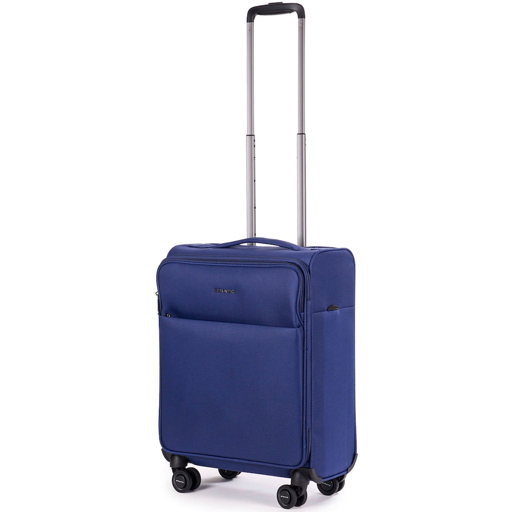 Stratic Weichgepäck-Trolley »Stratic Light + S, dark blue«, 4 Rollen