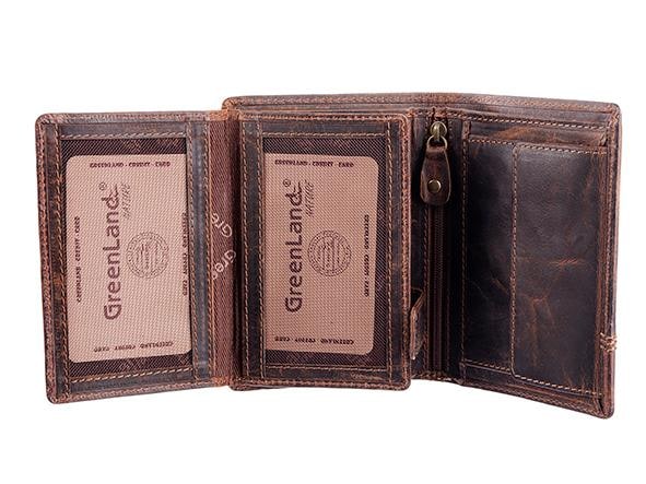 GreenLand Nature Ziernaht Geldbörse mit Leder »Classic«, schöner aus