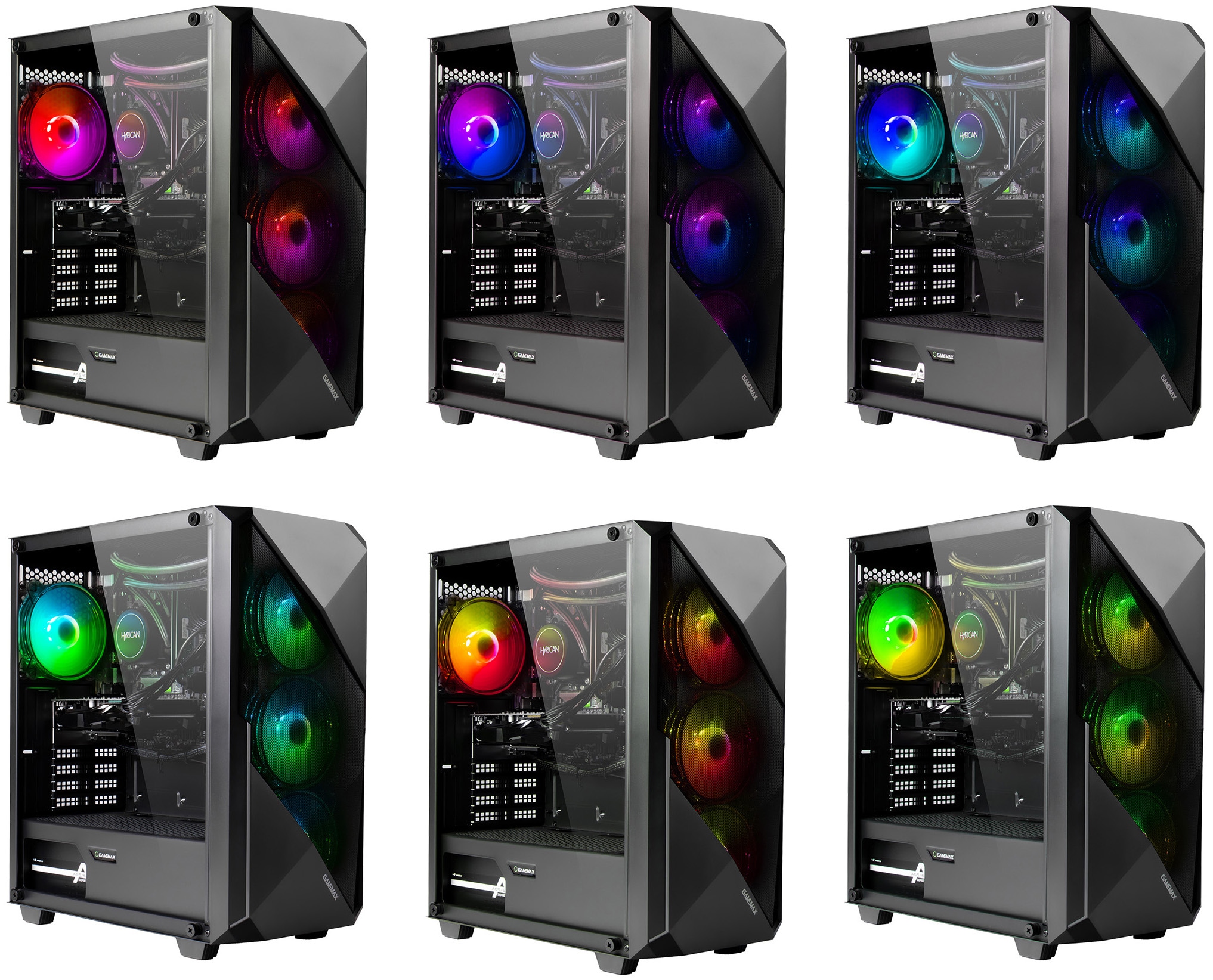 GAMEMAX Gaming-PC-Komplettsystem »GigaDeal Striker 2795 AMD Ryzen 5 9600X WAK 16GB DDR5 1TB SSD RX 9070« 32 ″ AMD Ryzen 5 Radeon™ RX 9070 16 GB RAM 1.000 GB SSD Windows 11, DDR5 RAM + Gigabyte GS32QCA LED-Monitor Curved, 80 cm 32"