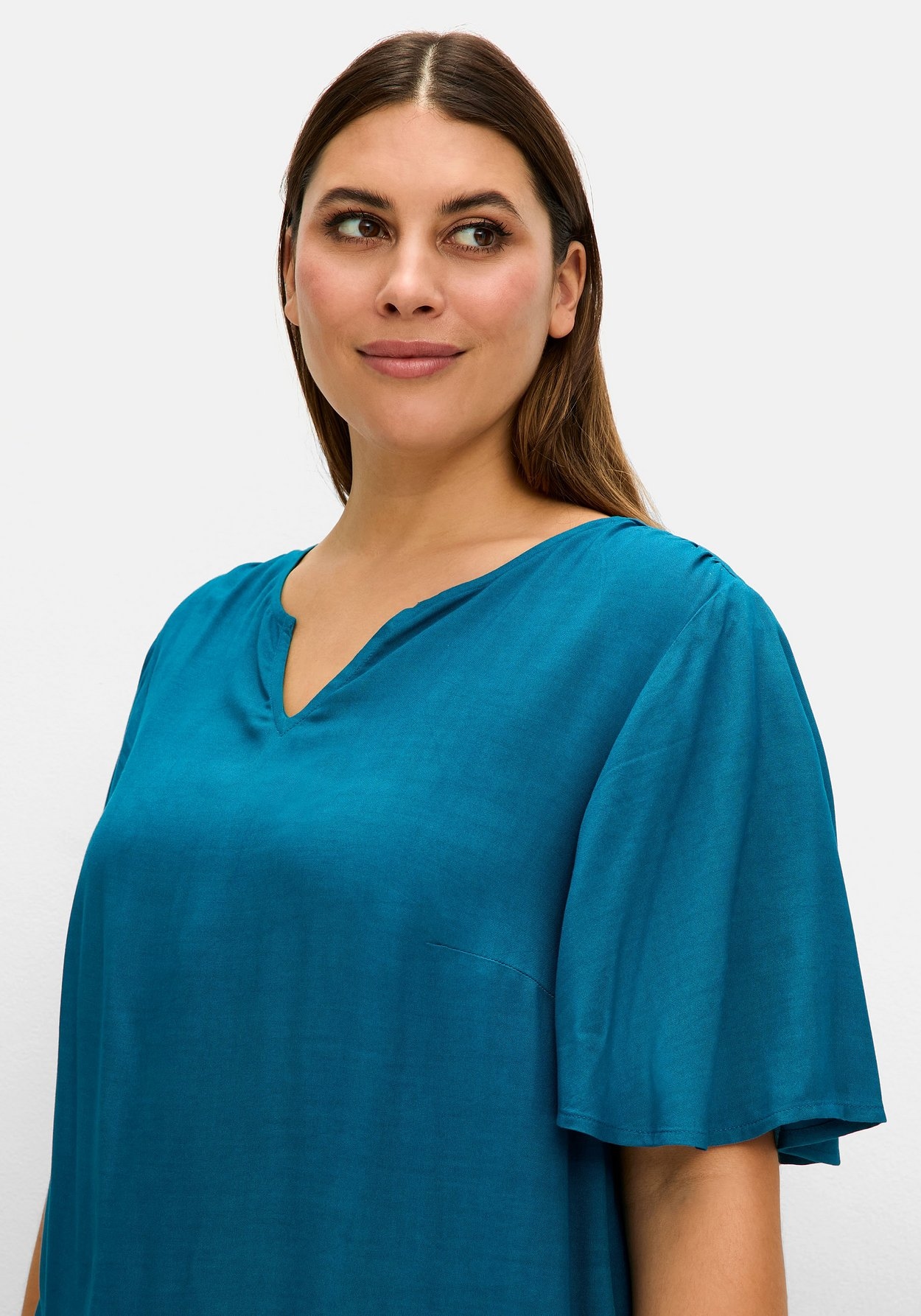 Sheego Tunika »Tunika mit weitem Ärmel, in leichter A-Linie«