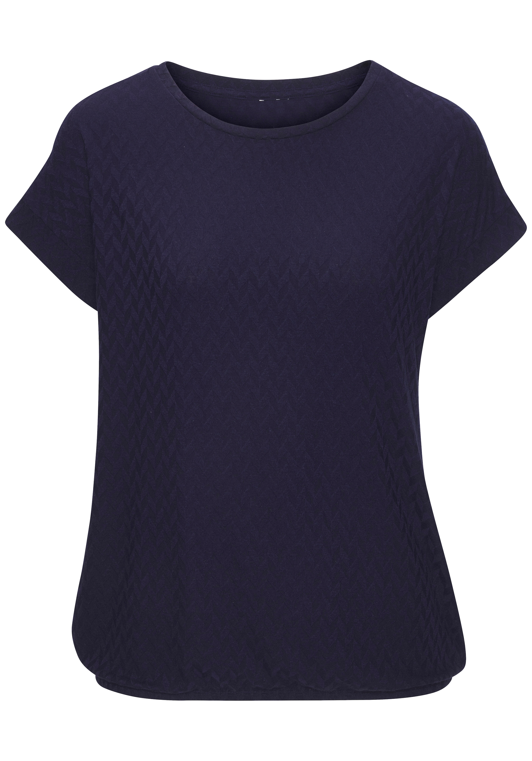 Vivance Kurzarmshirt »mit modischem Jacquard-Muster« Packung,  mit schönem Jacqaurdmuster