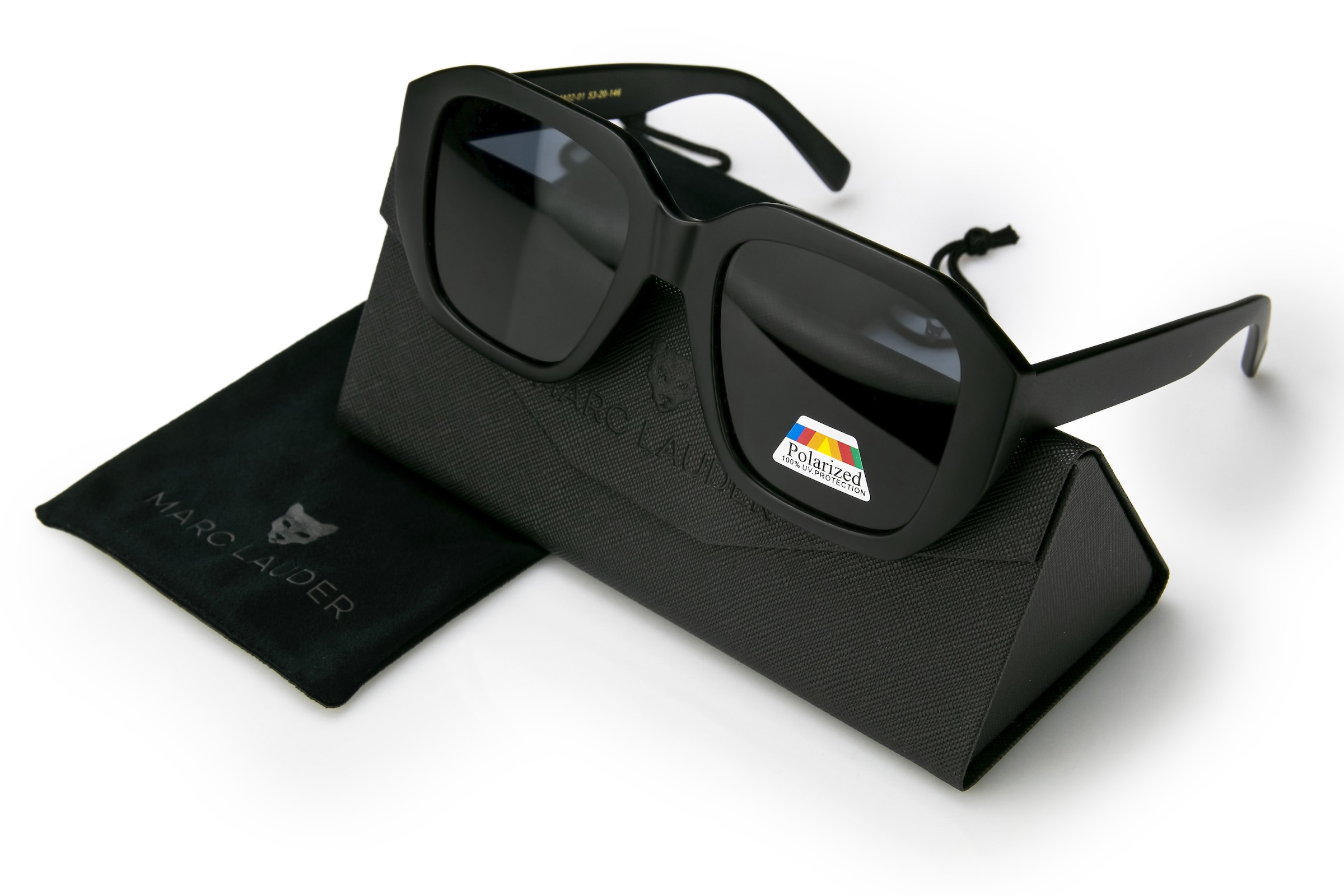 MARC LAUDER Sonnenbrille »MA02-01« 3: dunkles Glas, starke Sonneneinstrahlung