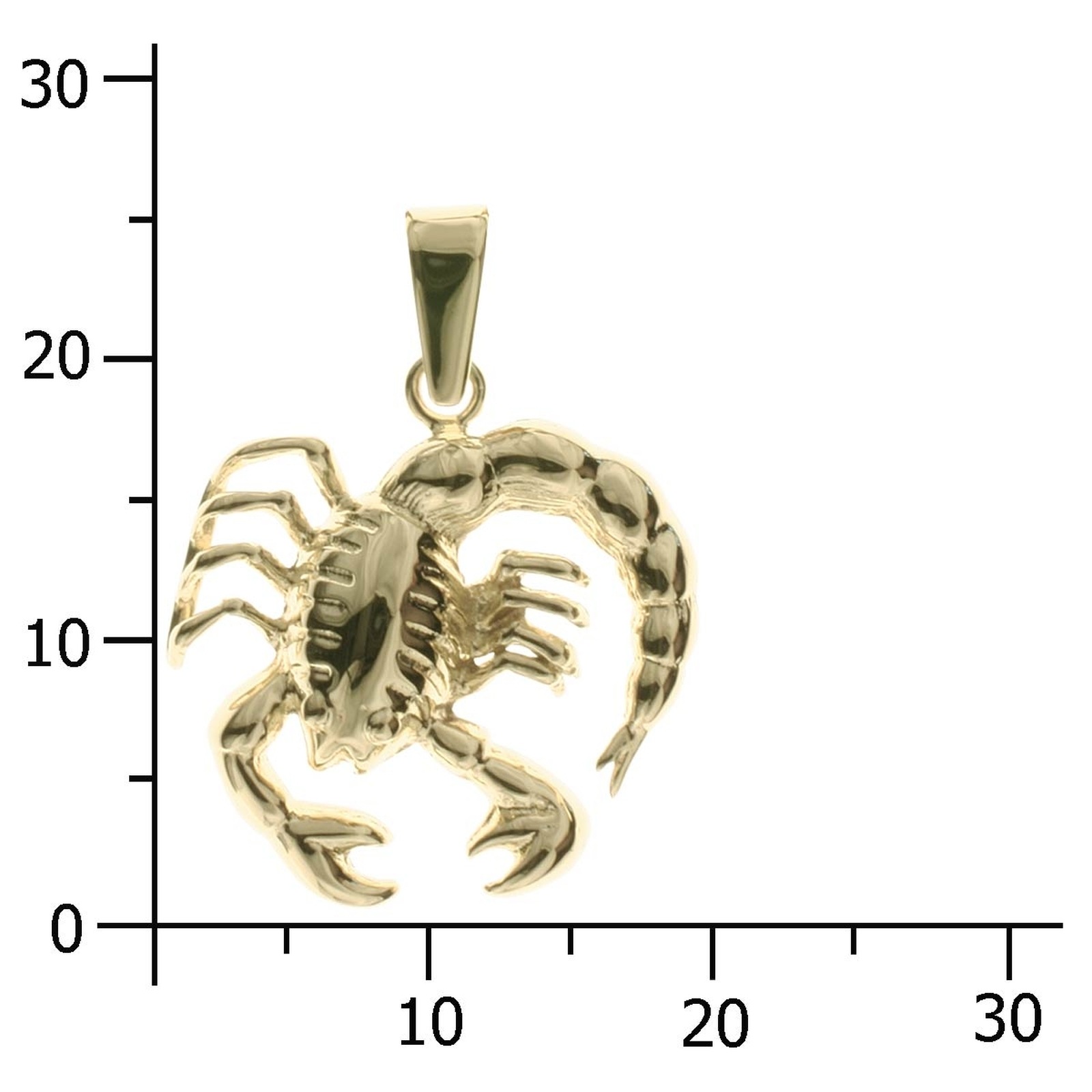 OSTSEE-SCHMUCK Kettenanhänger »- Tierkreiszeichen Skorpion - Gold 585/000 - ,«