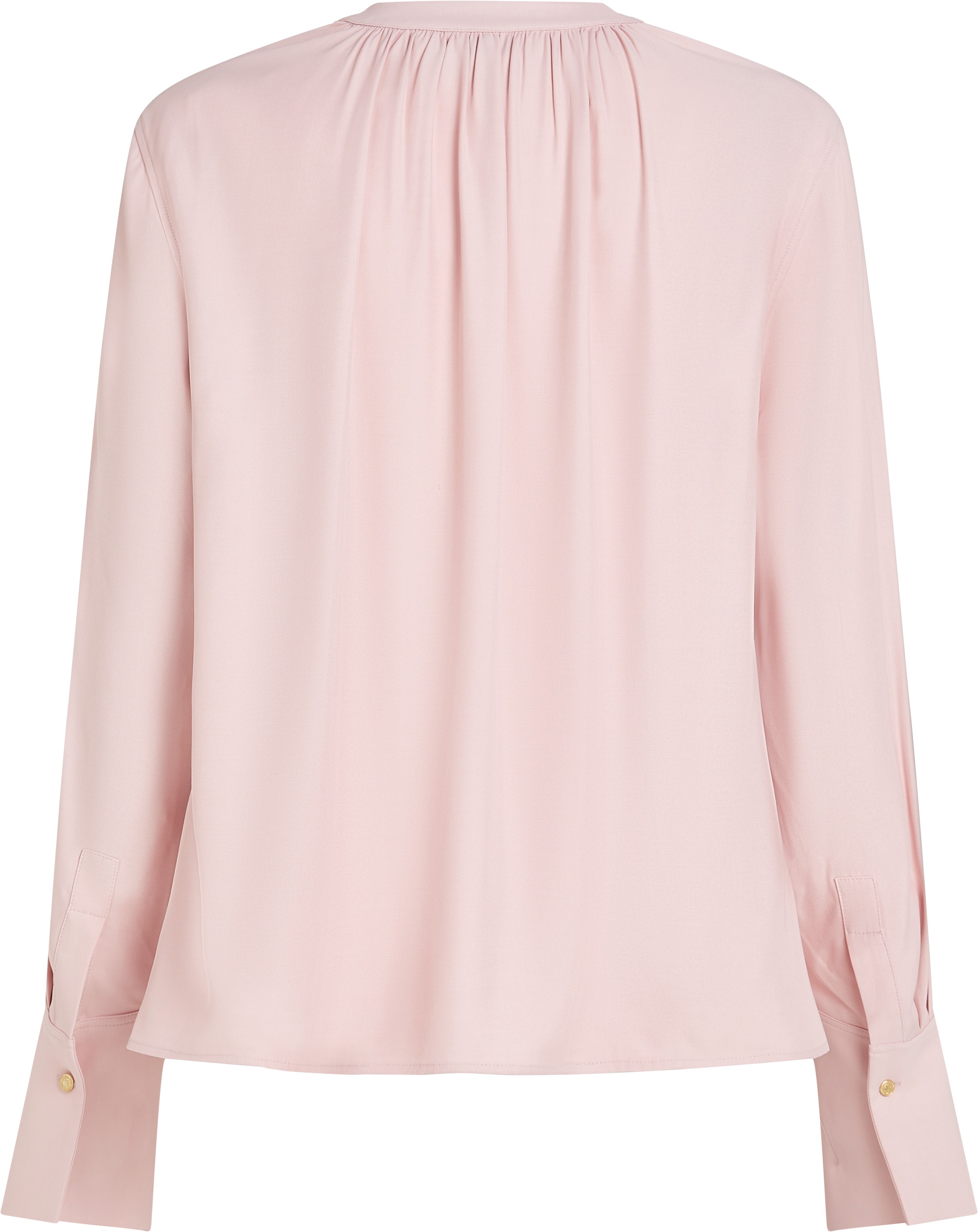Tommy Hilfiger Langarmbluse »SOFT VIS V NECK LS BLOUSE«, mit Raffungen